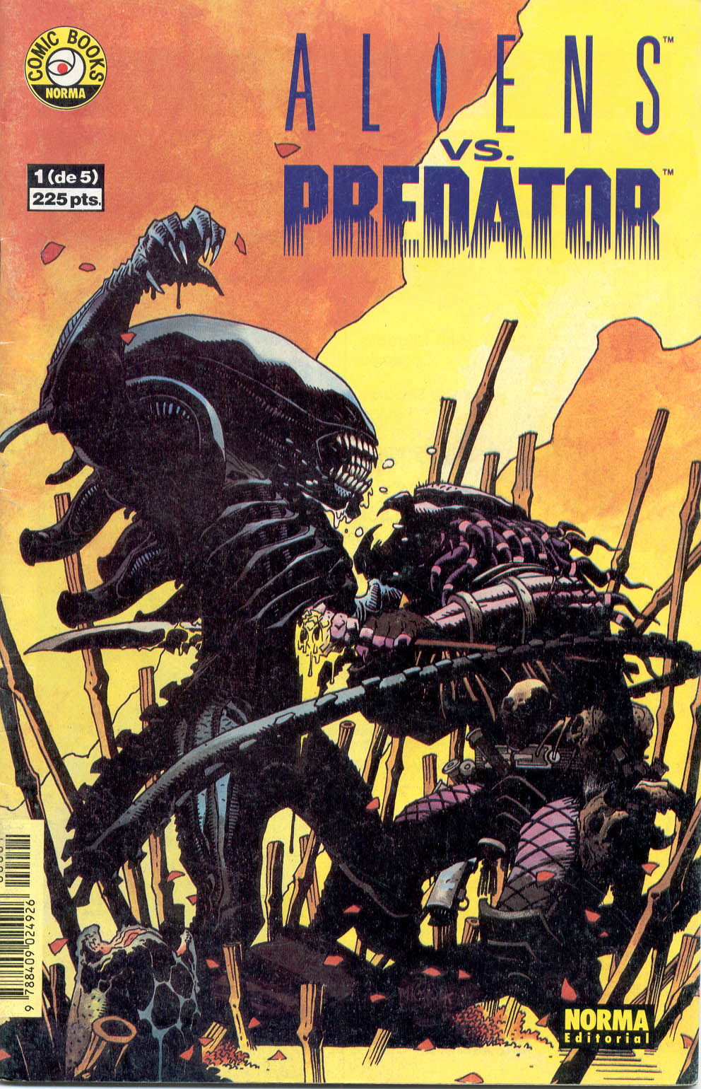 Carátula 1990 Aliens vs Predator #1.cbr