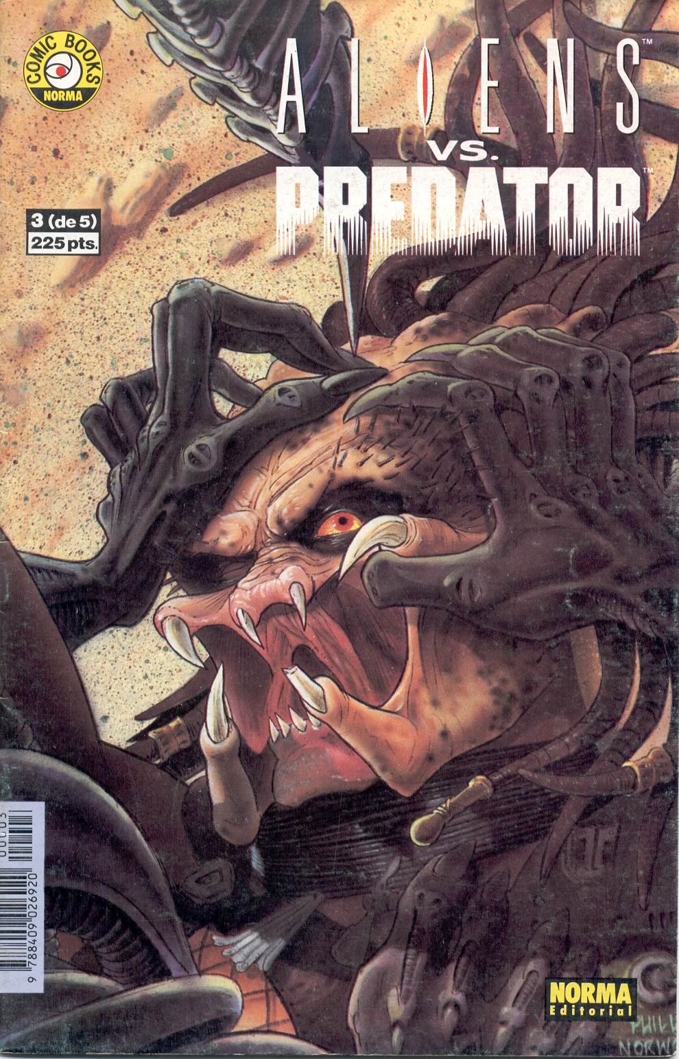 Carátula 1990 Aliens vs Predator #3.cbr