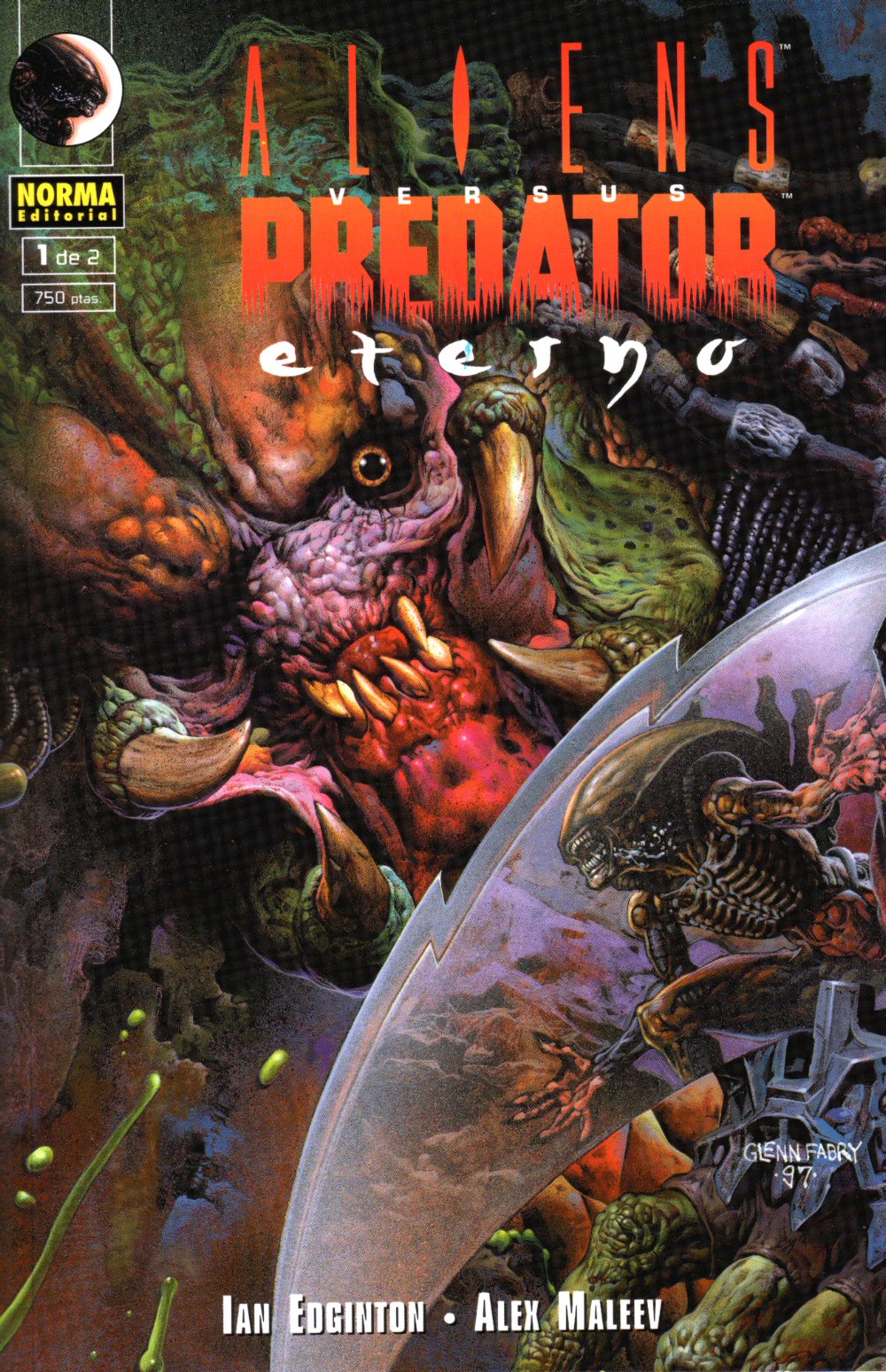 Carátula 1998 Aliens vs Predator - Eterno #1.cbr