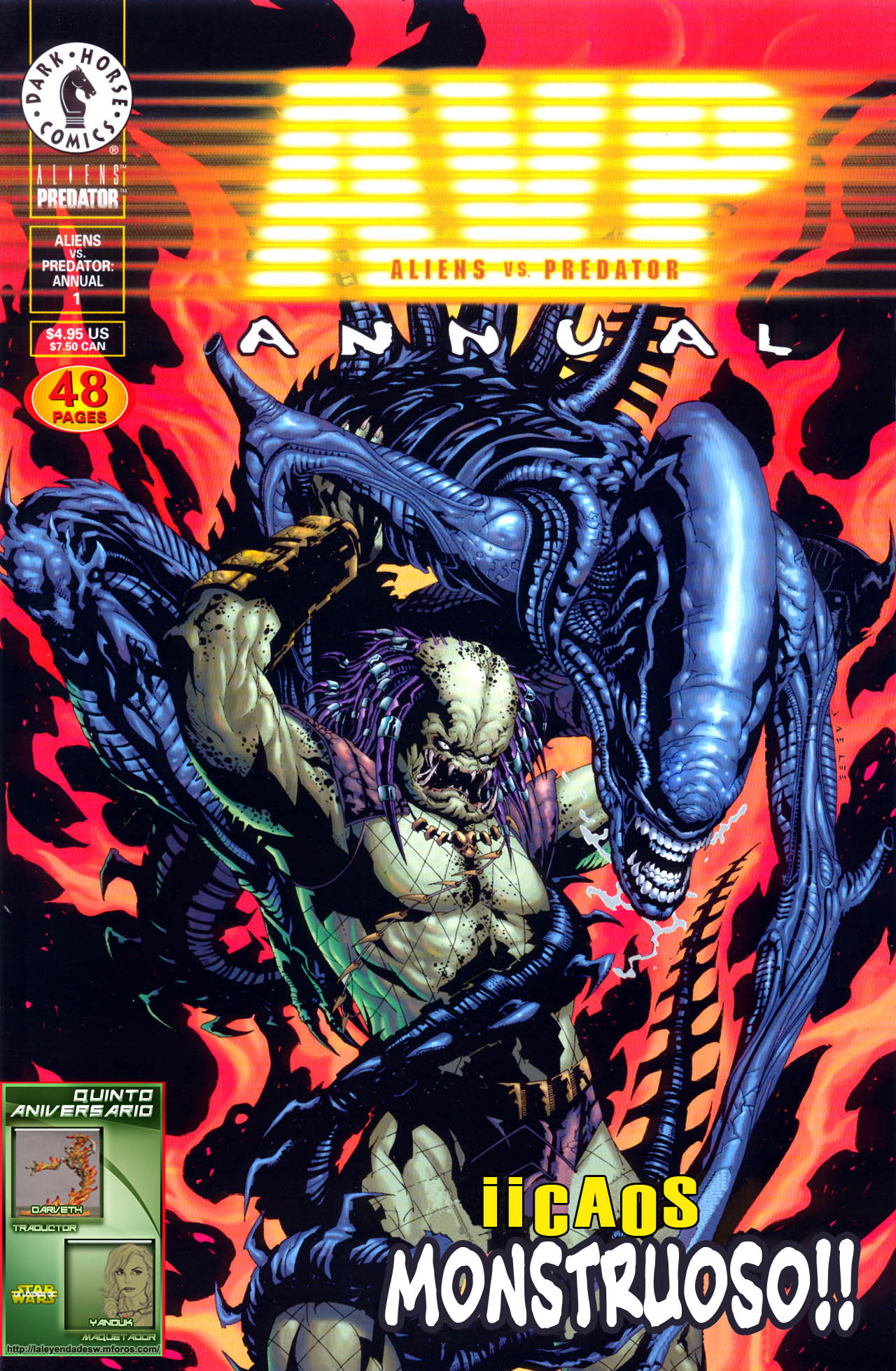 Carátula 1999 Aliens vs Predator - Annual 01.cbr