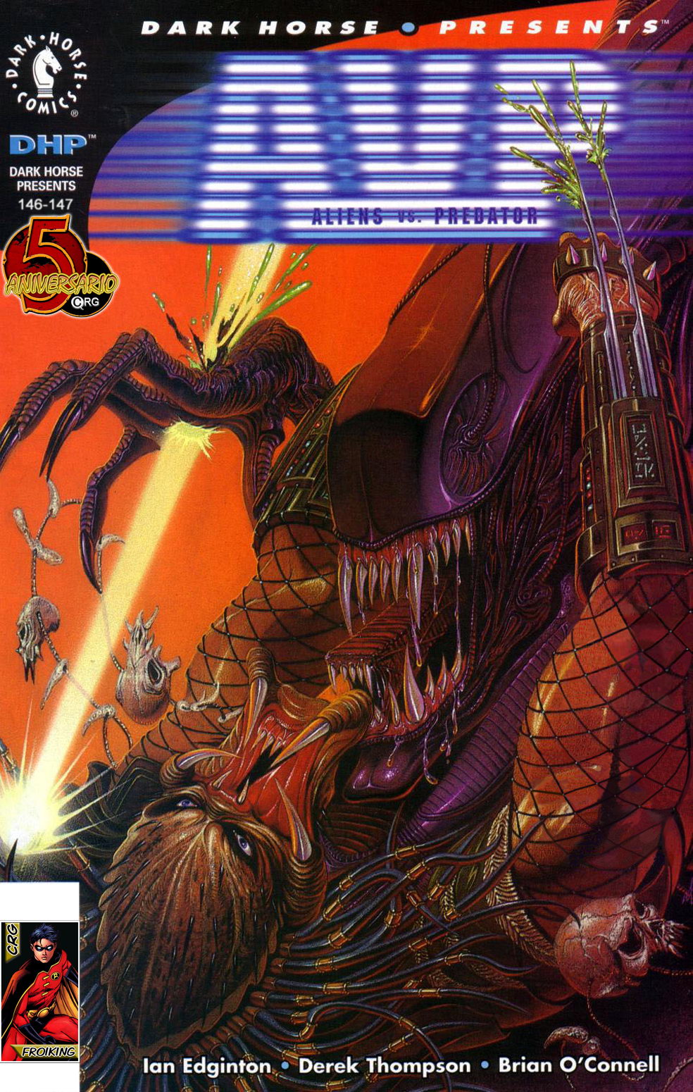 Carátula 1999 Aliens vs Predator - La Red (DHP 146-147).cbr