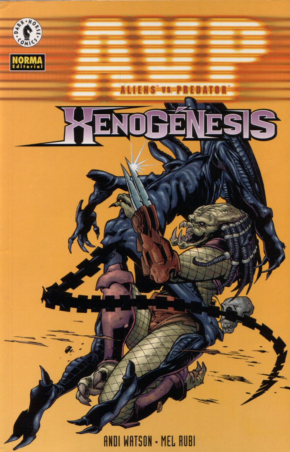 Carátula 1999 Aliens vs Predator Xenogenesis.cbr