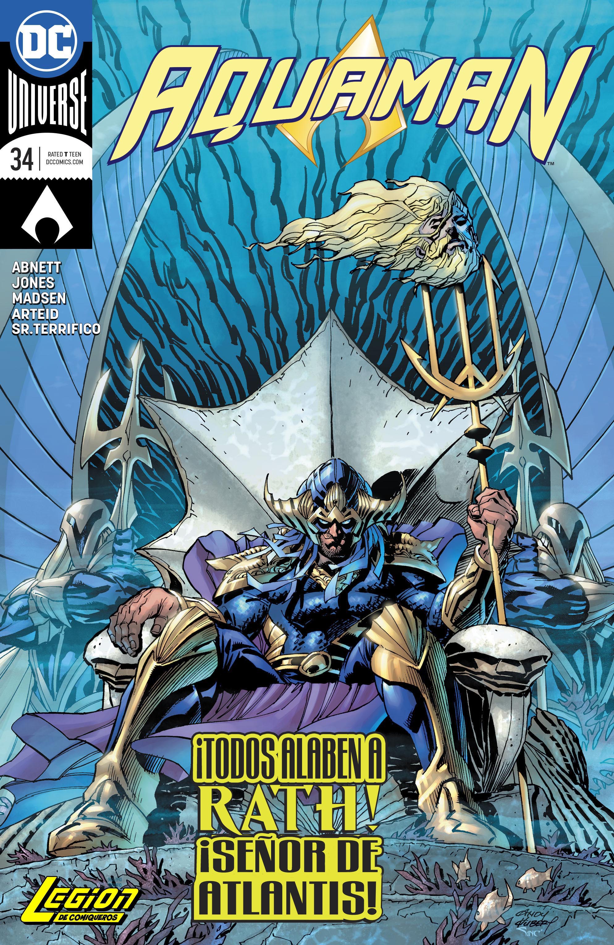 Carátula Aquaman Vol.8 #34 [LDC] @Comicverso.cbr