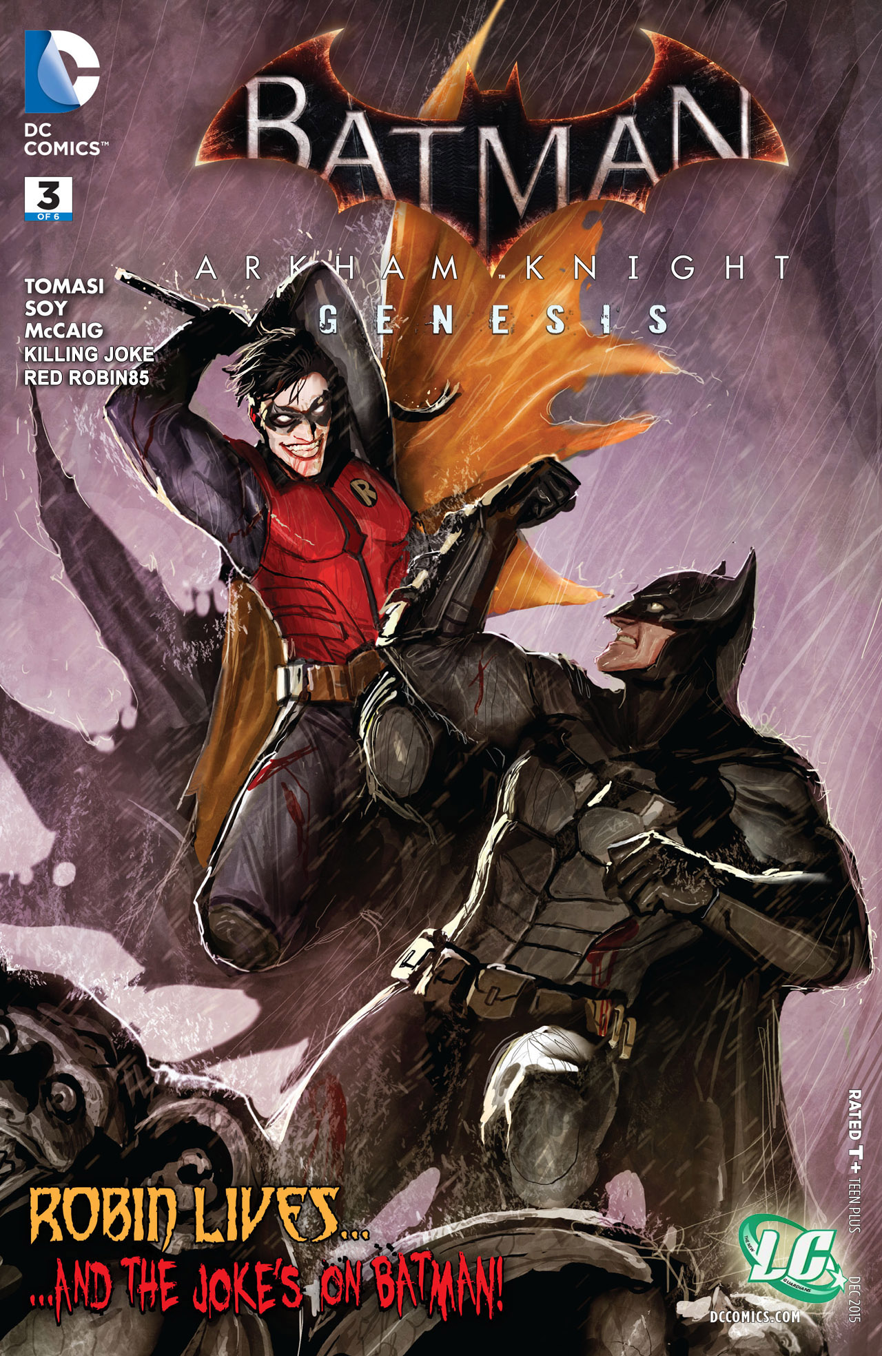 Carátula Batman - ArkhamKnight - Genesis #03 (LC).cbr