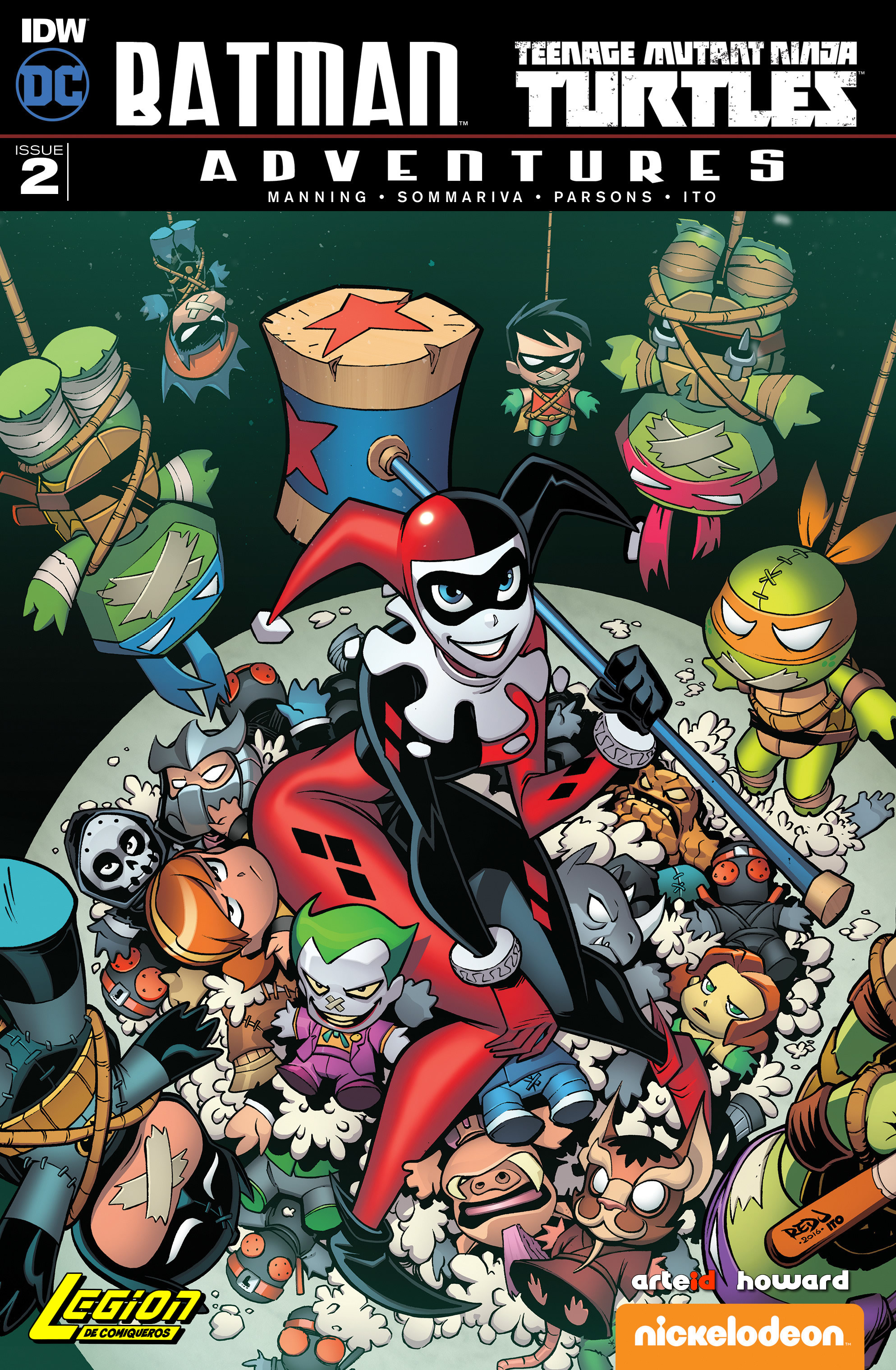 Carátula Batman - TMNT Adventures #02 @ArteID+Howard.cbr