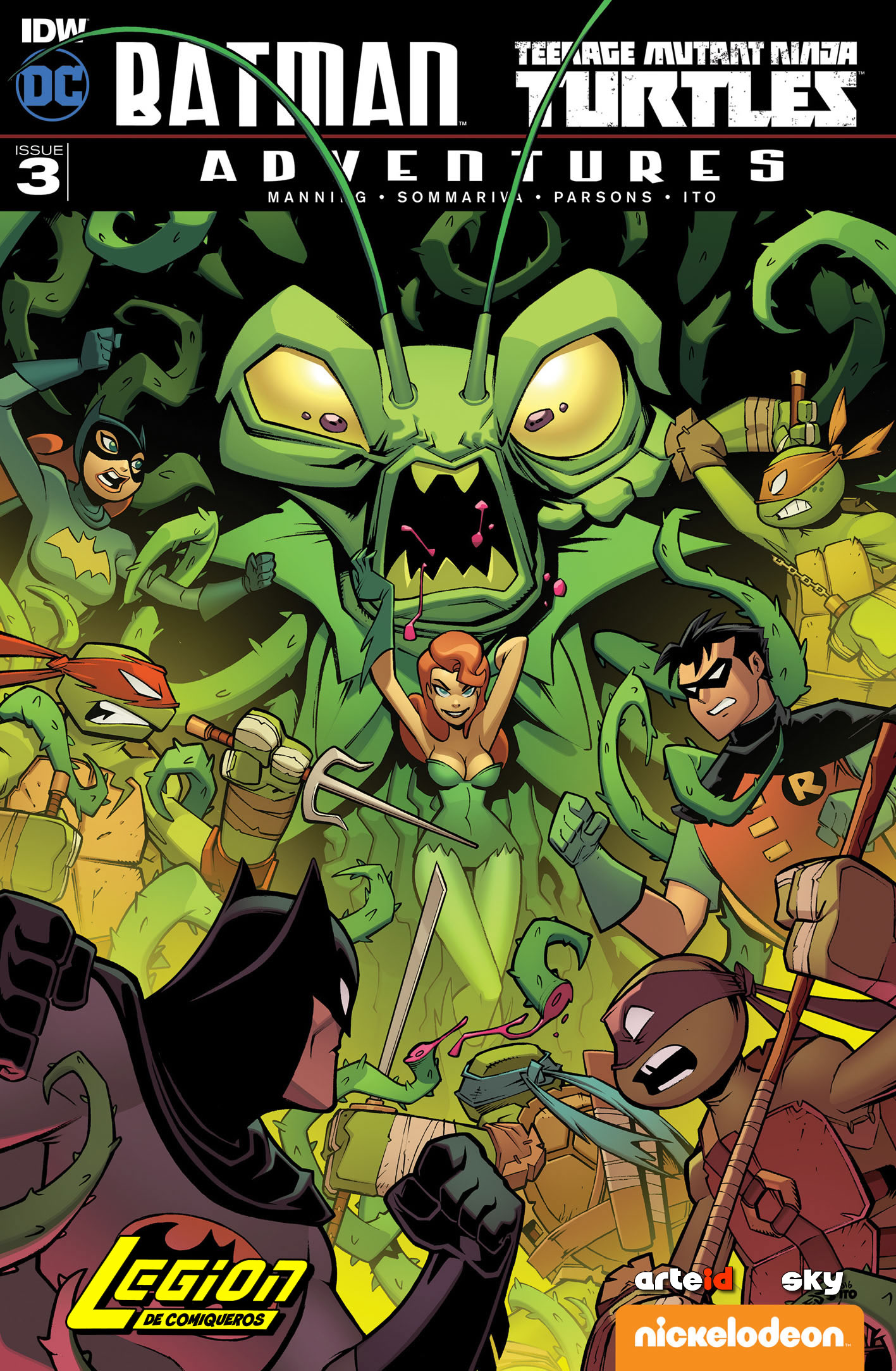 Carátula Batman - TMNT Adventures #03 @ArteID+Sky.cbr