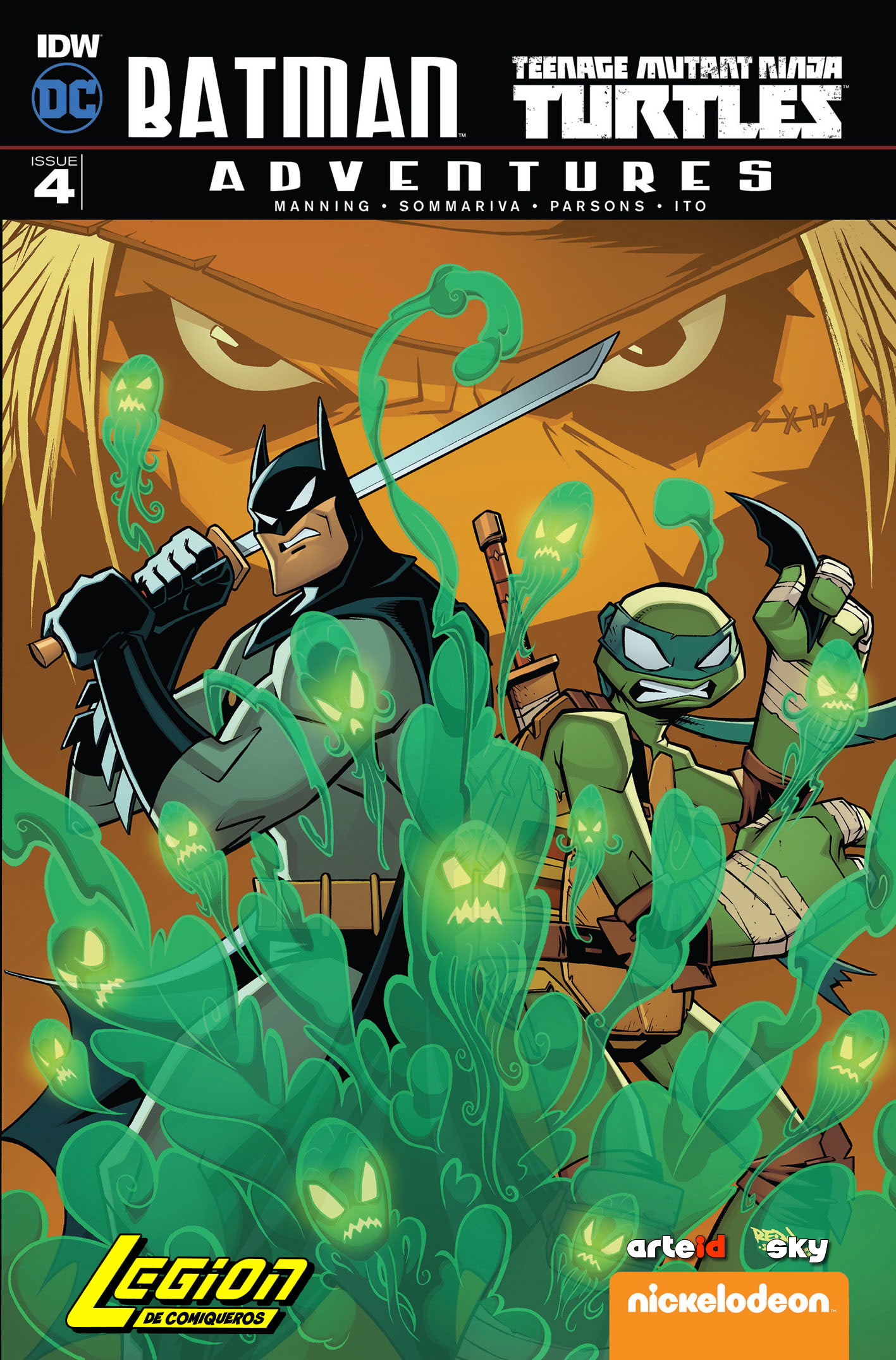 Carátula Batman - TMNT Adventures #04 @ArteID+Sky.cbr