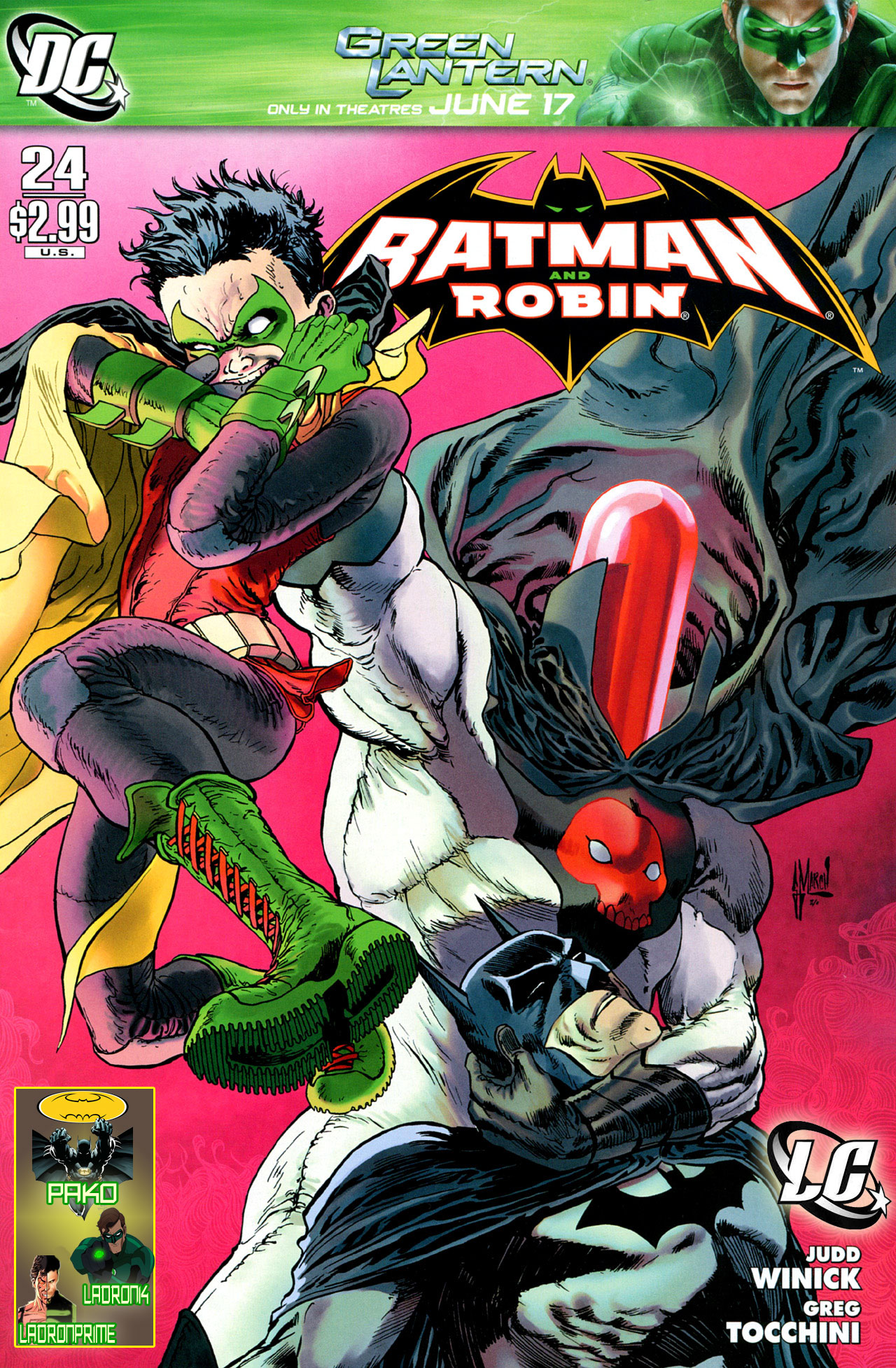 Carátula Batman and Robin #24.cbr