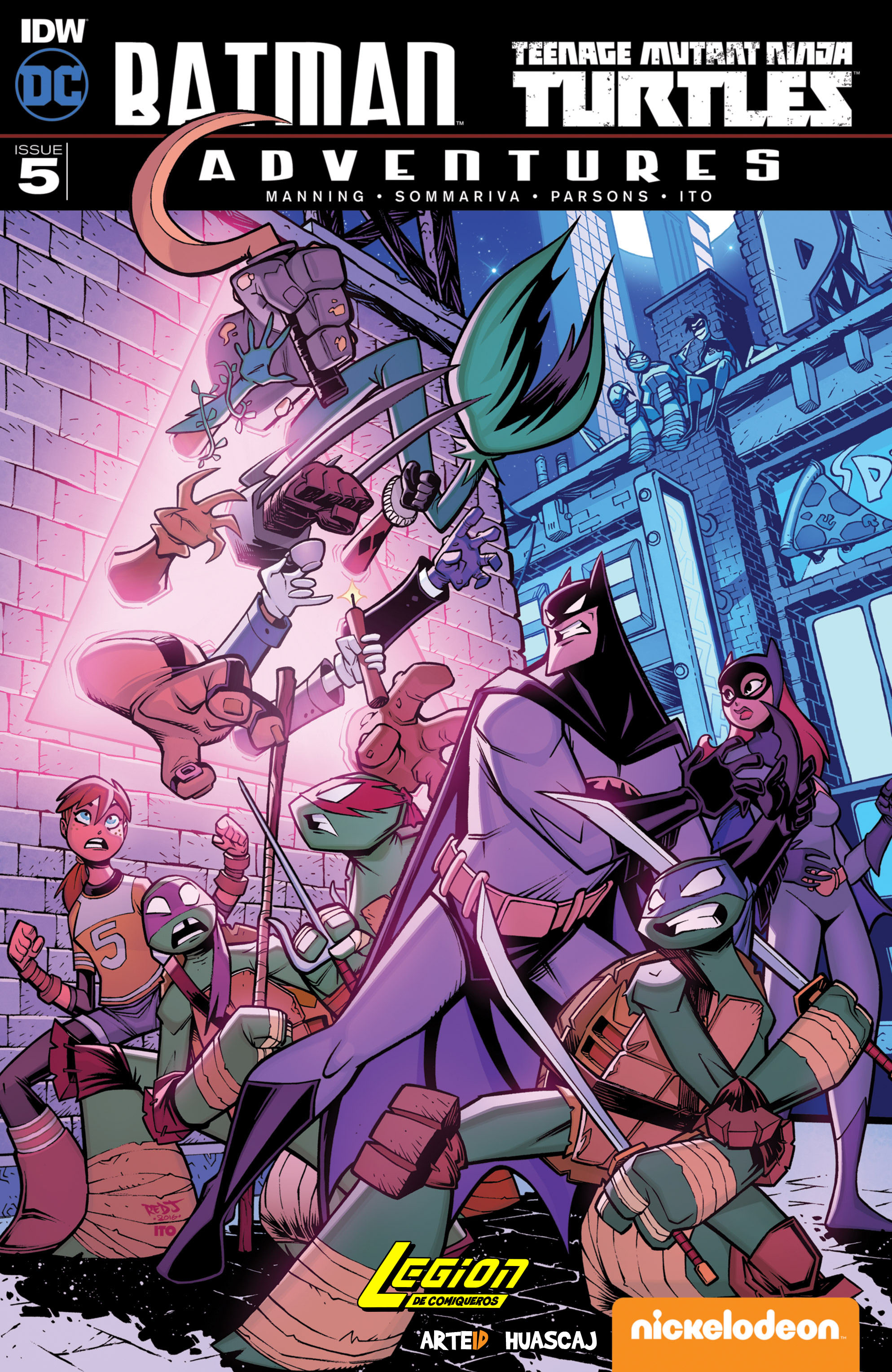 Carátula Batman-TMNT Adventures 005 (2017) L.cbr