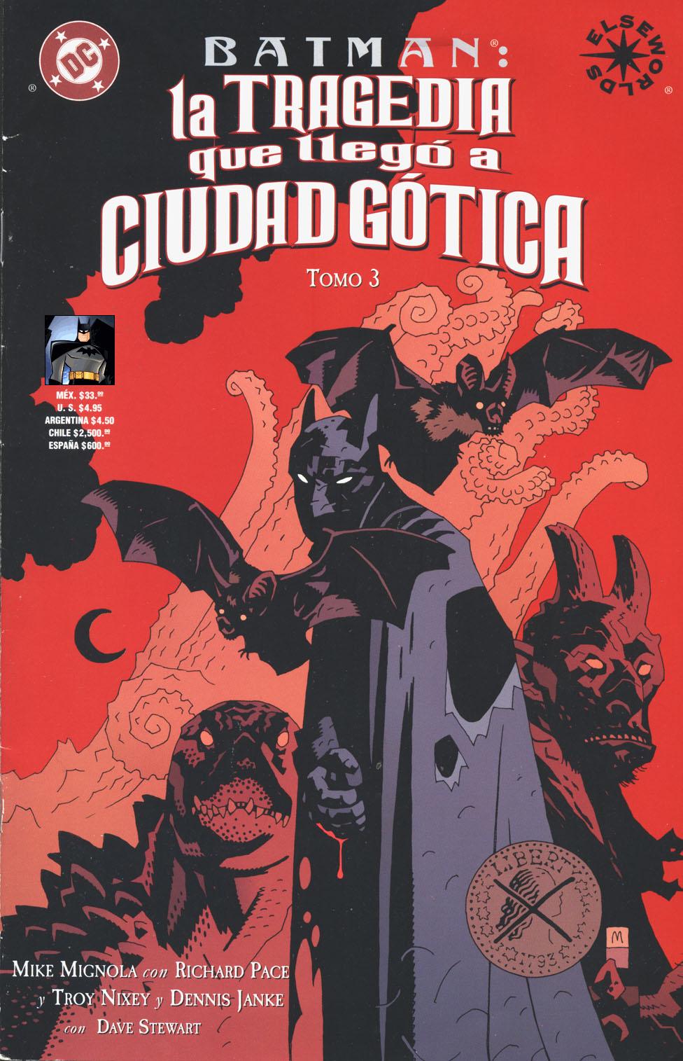 Carátula Batman - La tragedia que llego a Ciudad Gotica 3.cbr