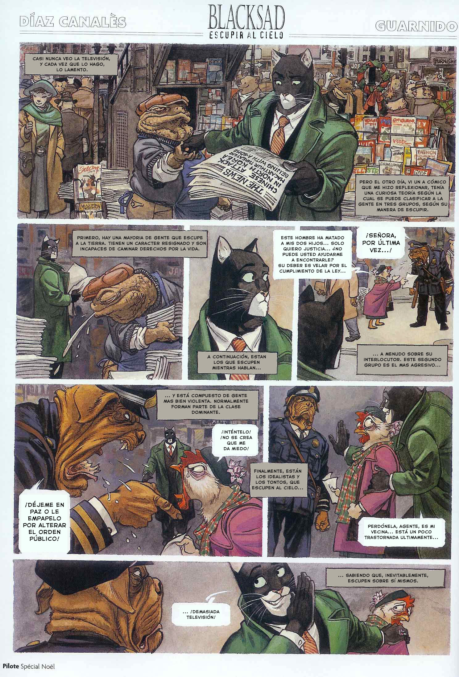 Carátula Blacksad - Escupir Al Cielo.cbr