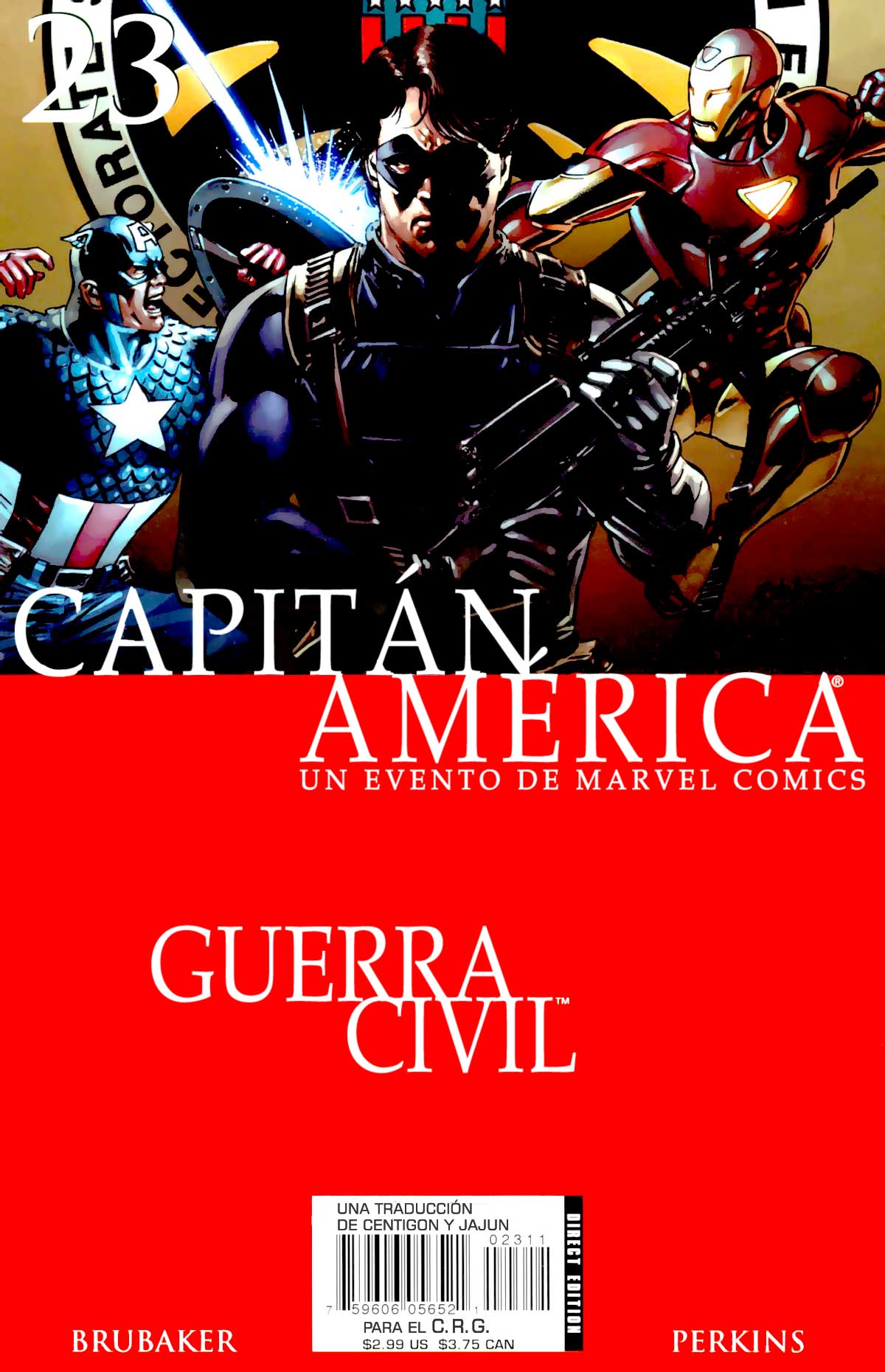 Carátula Capitan America Vol.5 #23.cbr