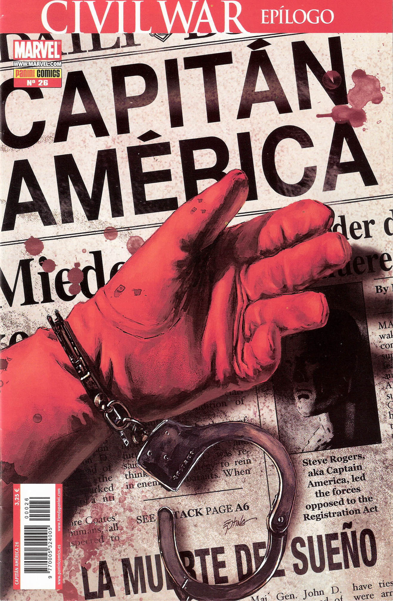 Carátula Capitan America Vol.5 #25.cbr