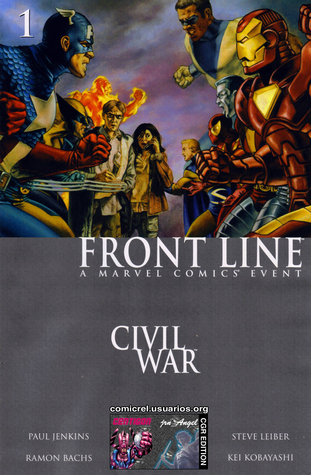 Carátula 013 Civil War Frontline 01.cbr