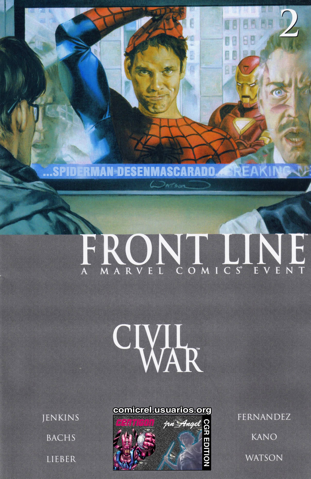 Carátula 016 Civil War Frontline 02.cbr