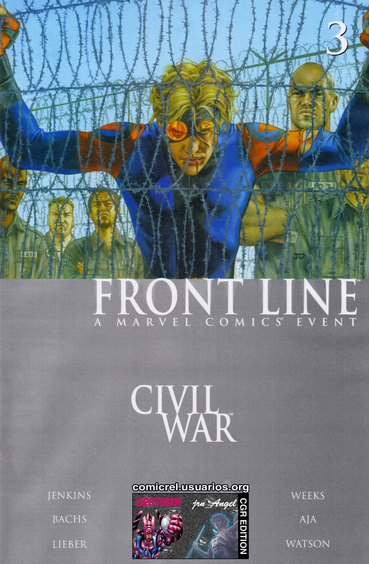Carátula 022 Civil War Frontline 03.cbr