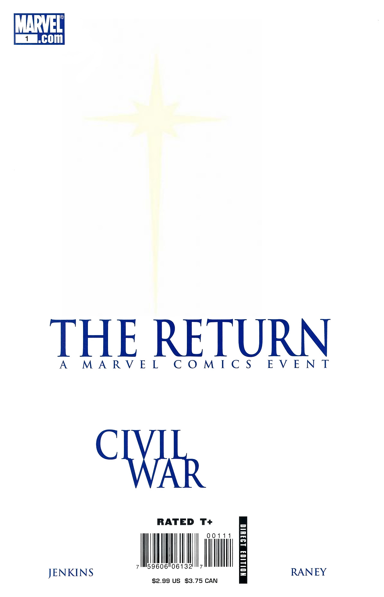 Carátula 091 Civil War The return 01.cbr