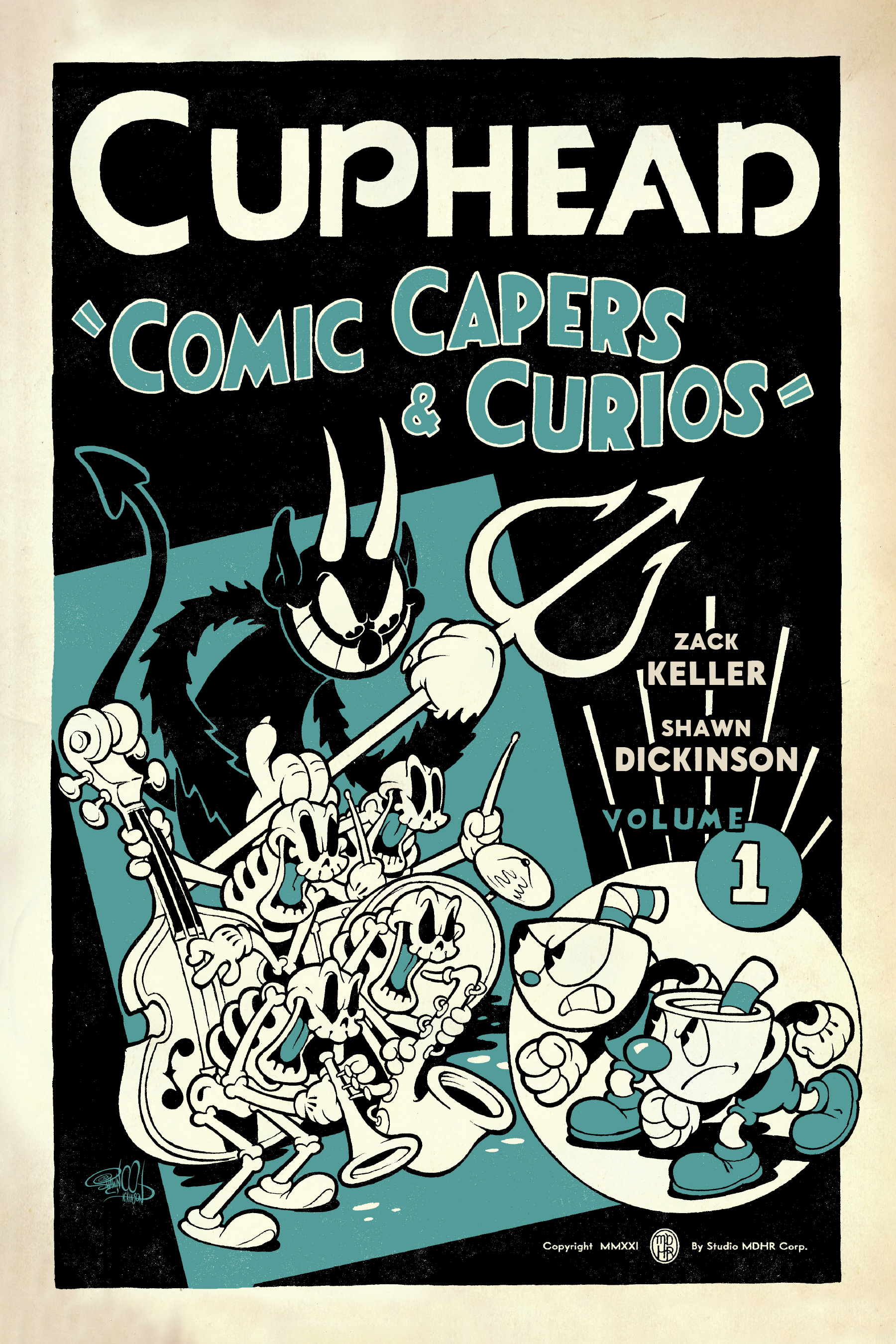 Carátula Cuphead Vol.01 Comic Capers & Curios (2020).cbr