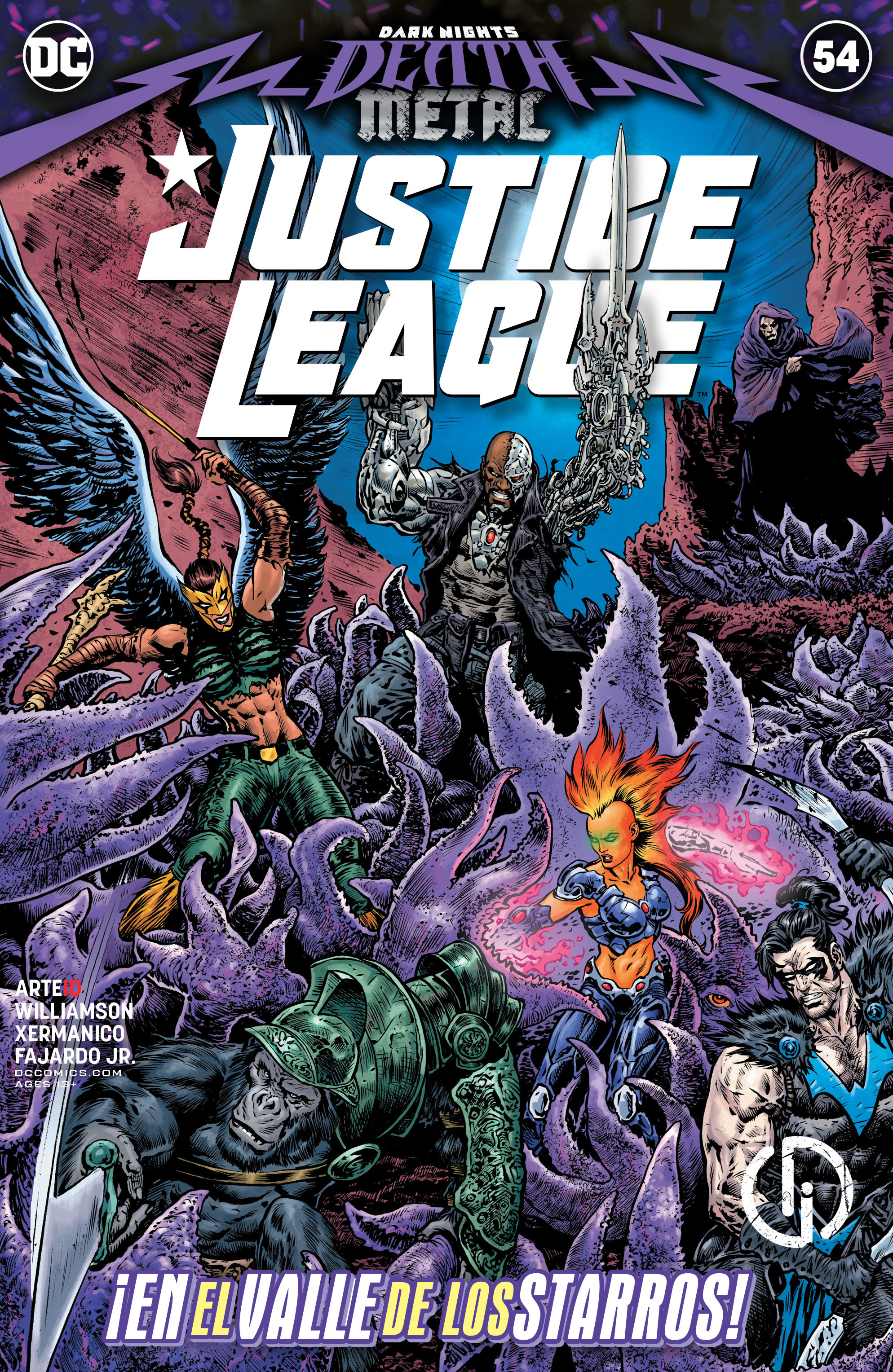 Carátula Dark Nights Death Metal #10 - Justice League V4 #54.cbr