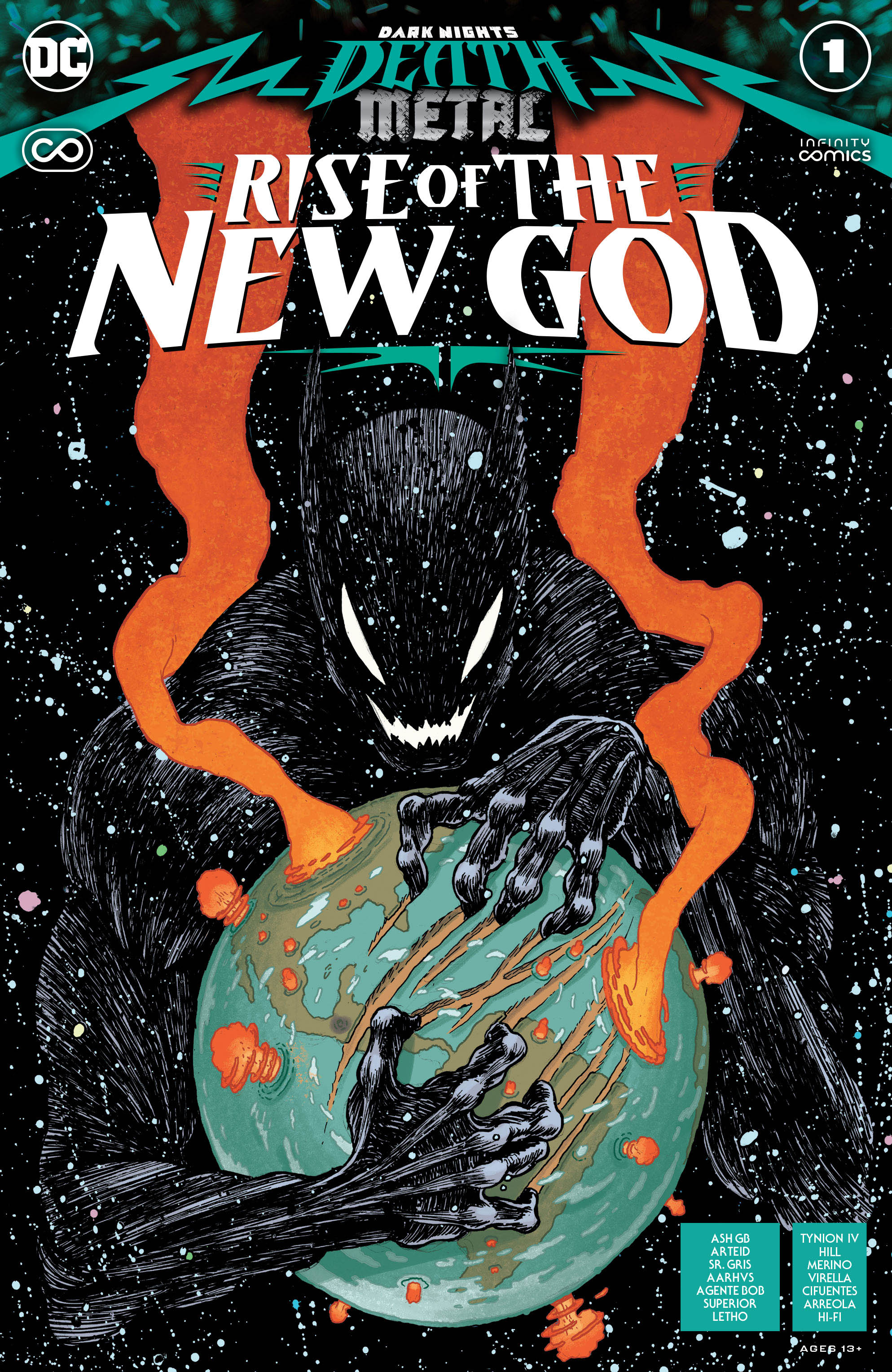 Carátula Dark Nights Death Metal #14 - Rise of the New God #01.cbr