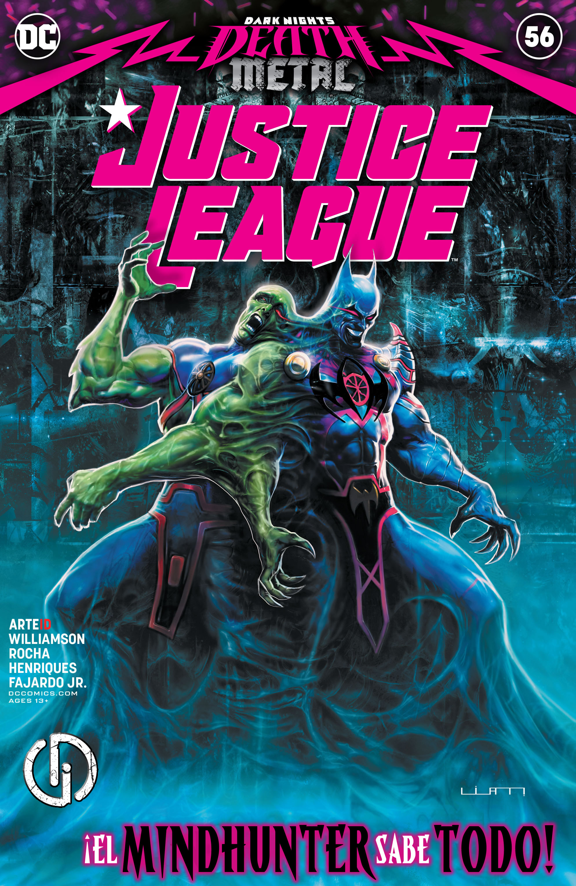Carátula Dark Nights Death Metal #15 - Justice League V4 #56.cbr