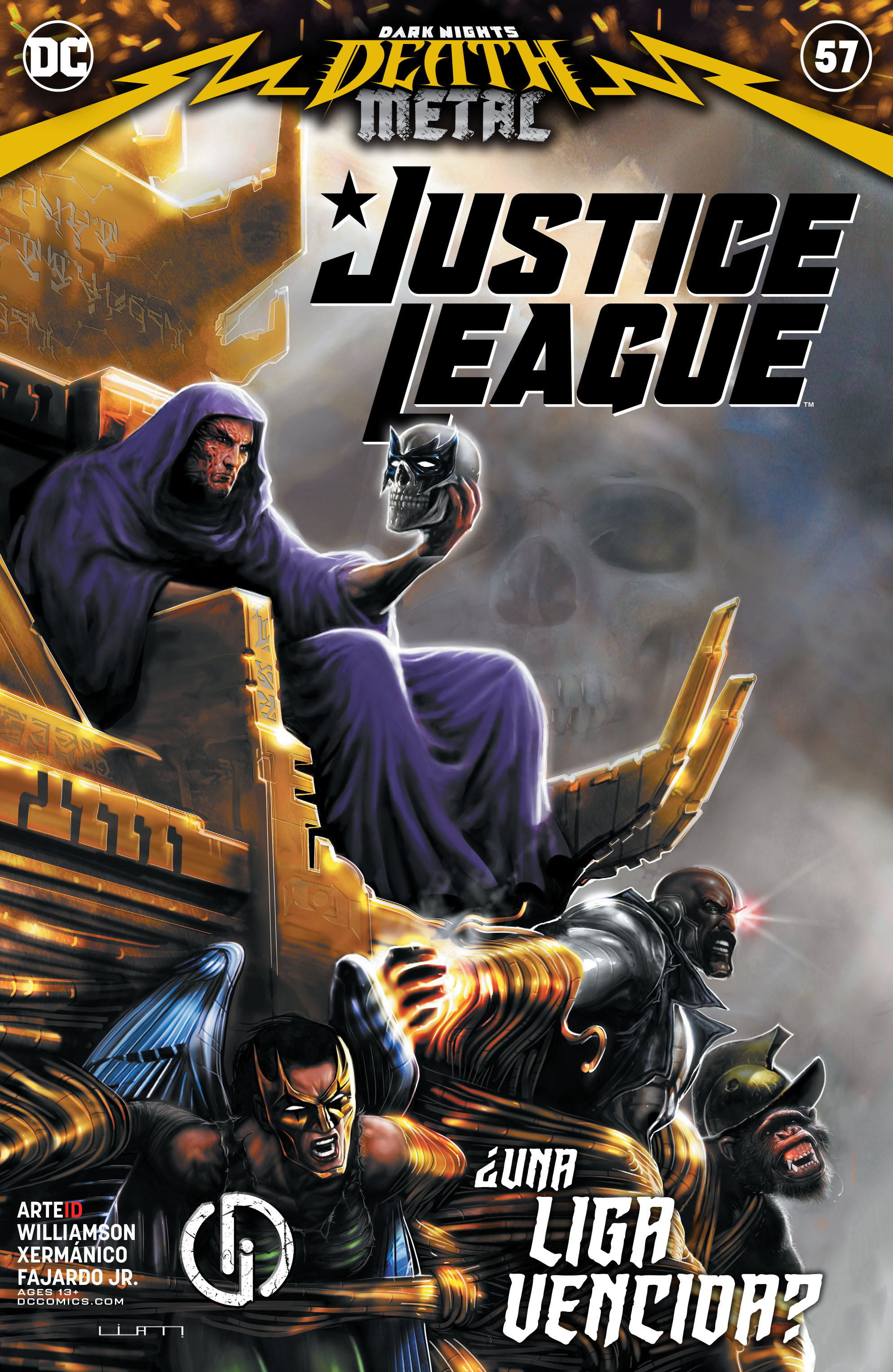 Carátula Dark Nights Death Metal #17 - Justice League V4 #57.cbr