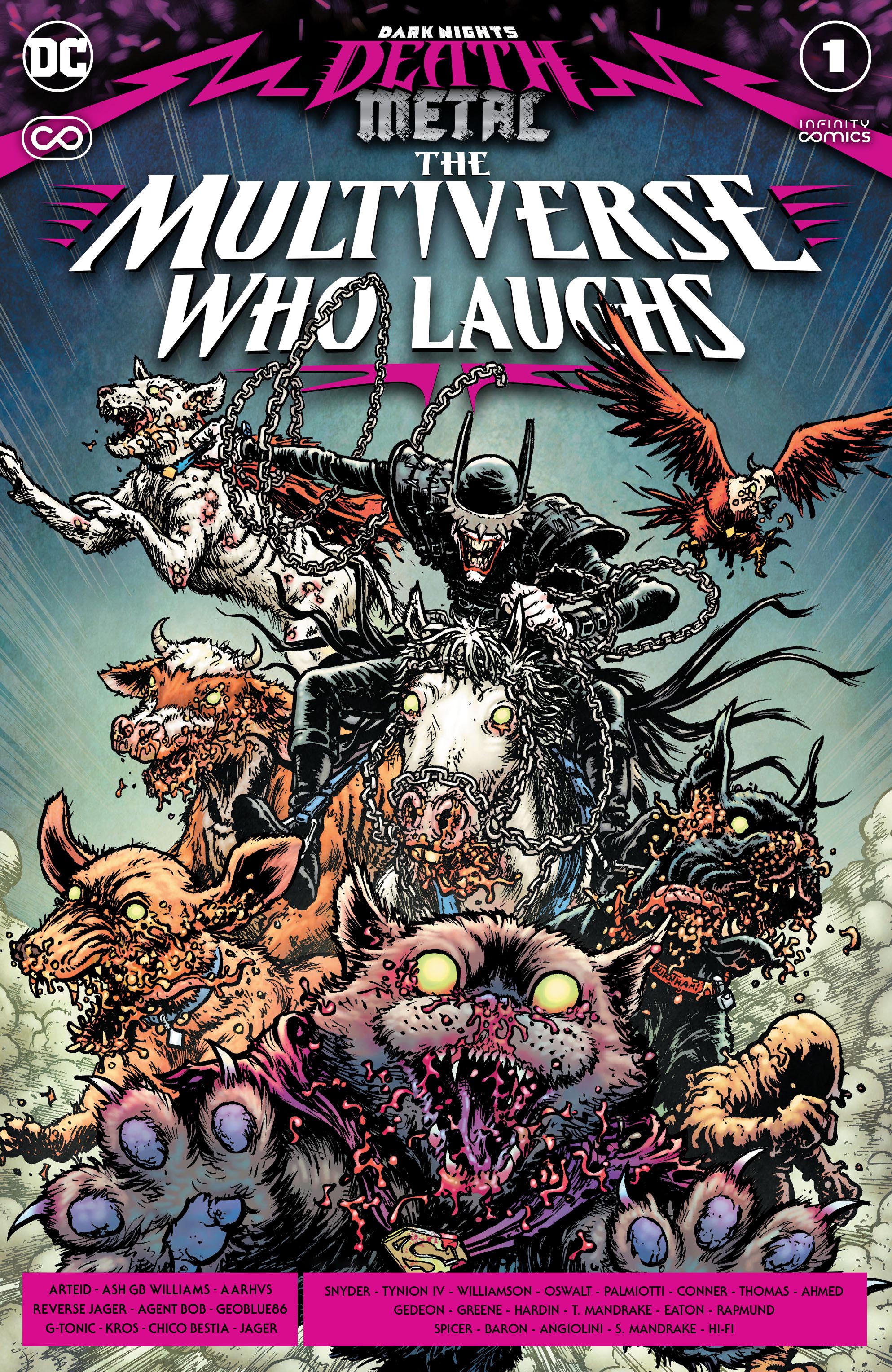 Carátula Dark Nights Death Metal #19 - The Multiverse Who Laughs #01.cbr
