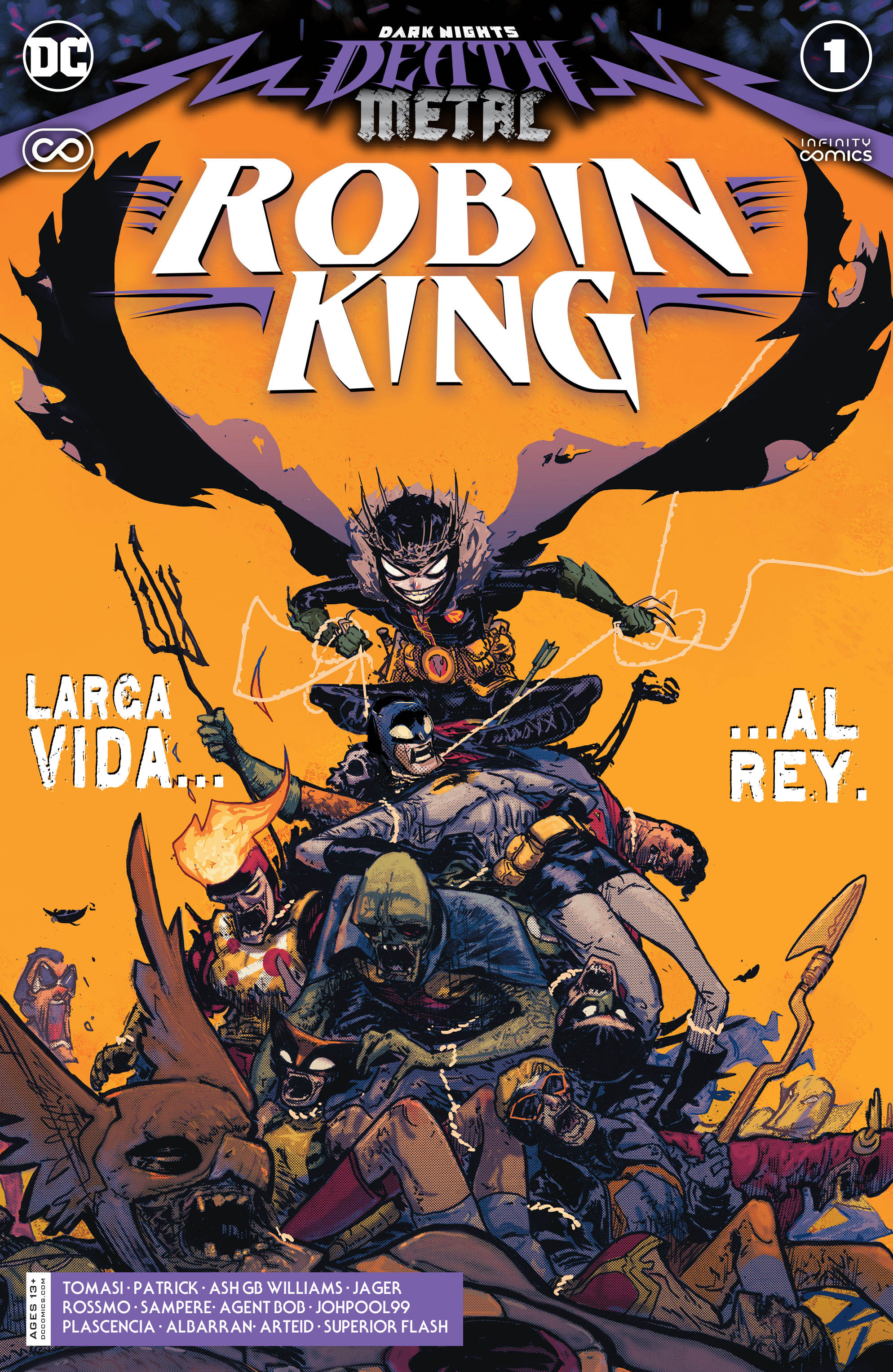 Carátula Dark Nights Death Metal #11 - Robin King #01.cbr