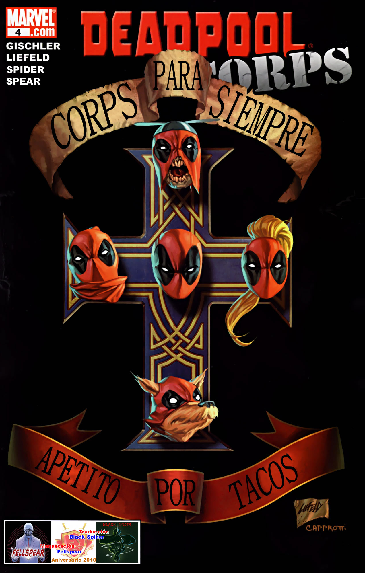 Carátula Deadpool_Corps_04_-_Black_Spider_-_Fellspear_-_EK.cbr