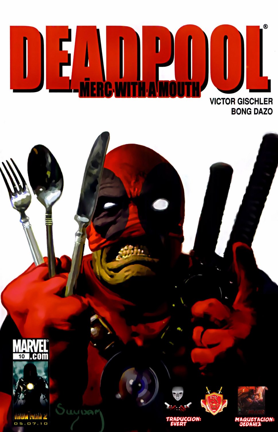 Carátula Deadpool - Merc with a Mouth 10.cbr