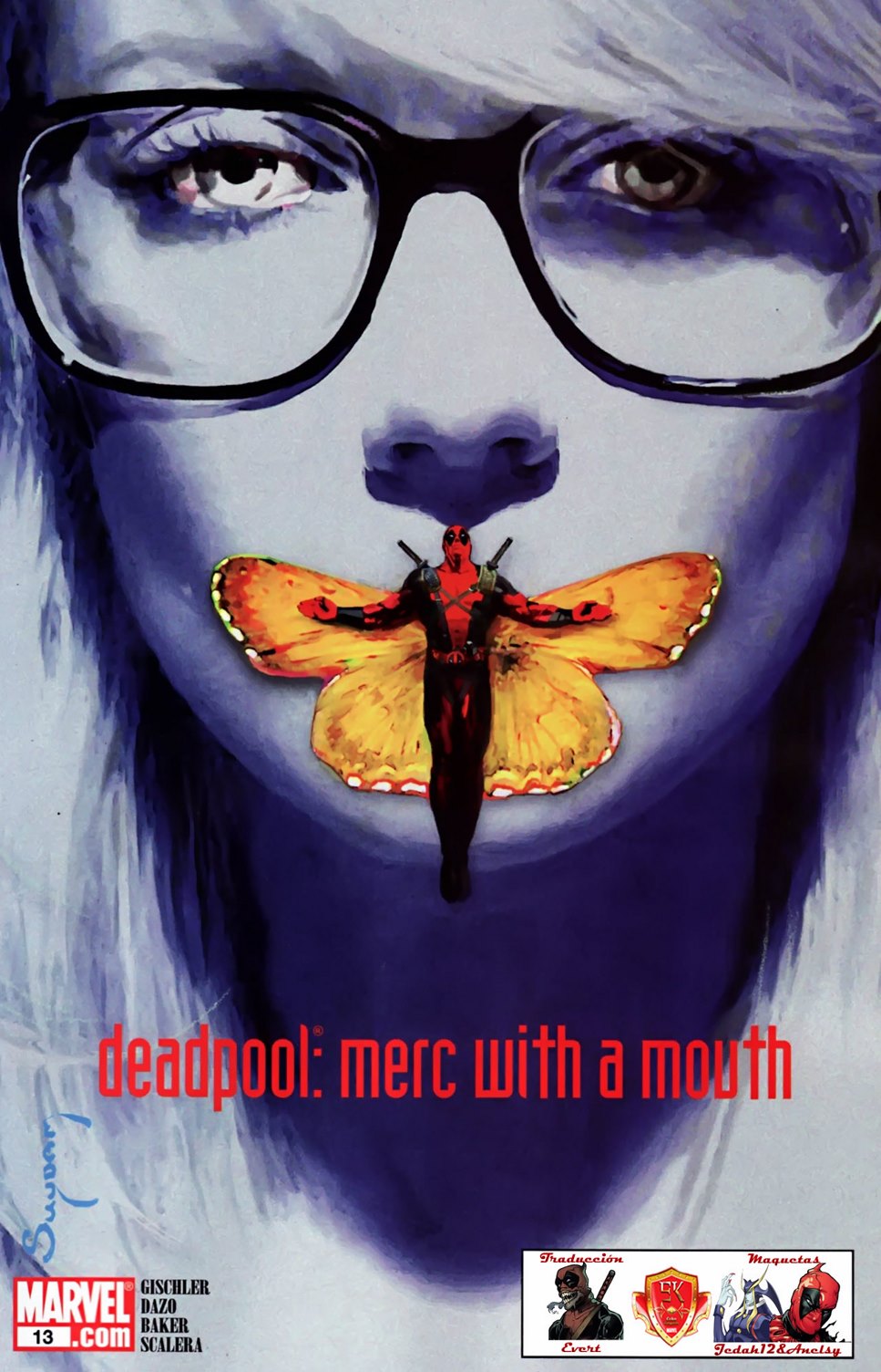 Carátula Deadpool - Merc with a Mouth 13.cbr