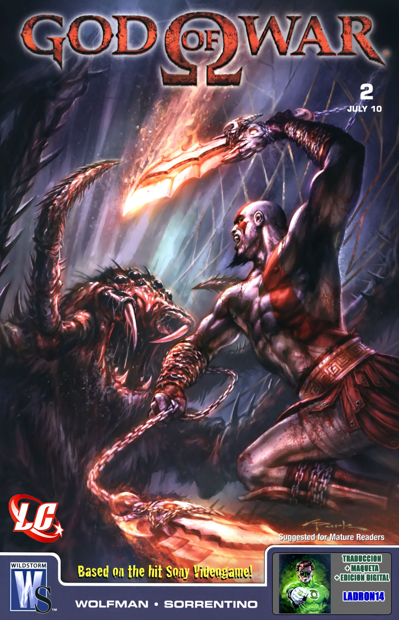 Carátula God of War 02.cbr