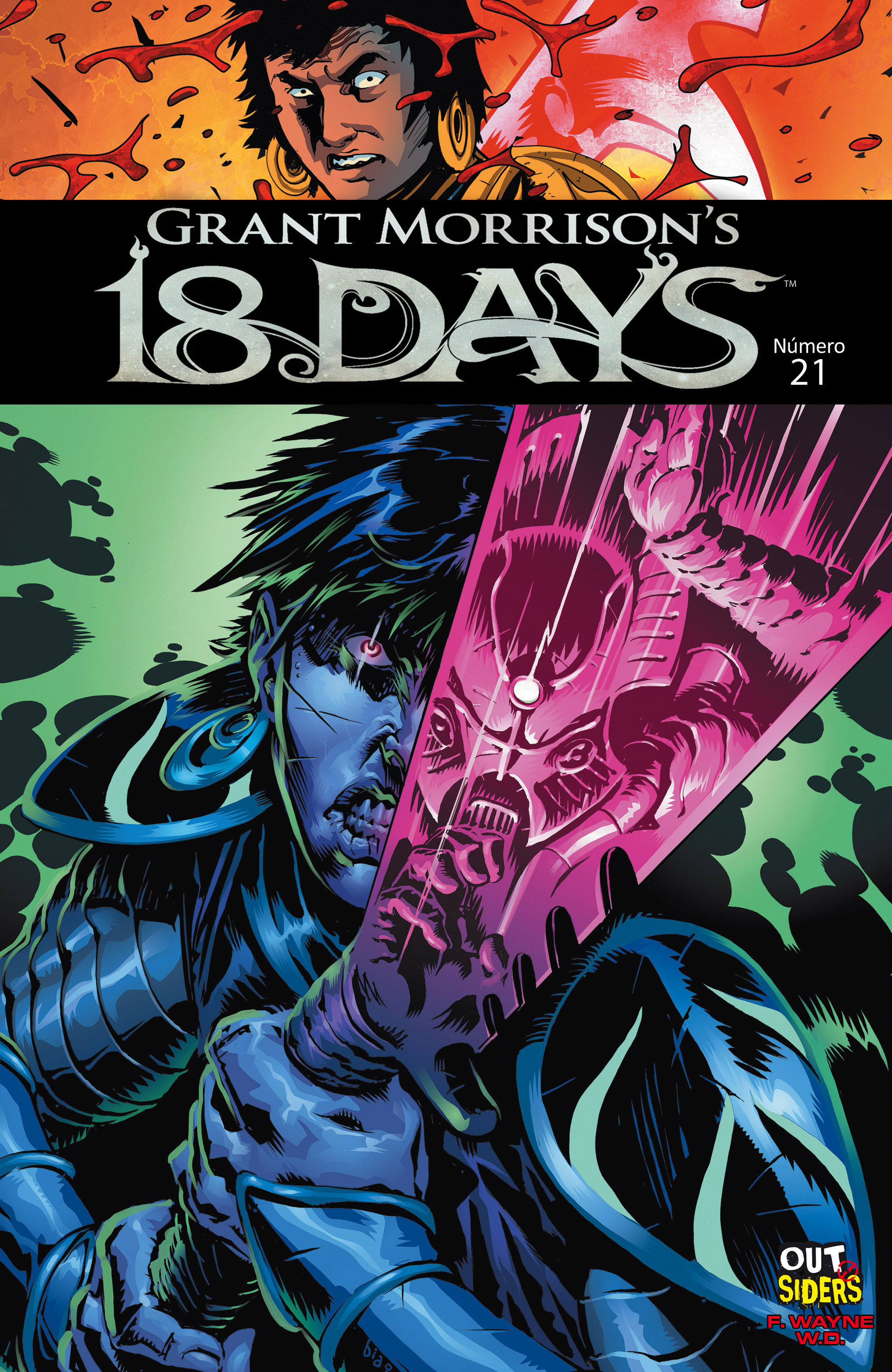 Carátula Grant Morrison's 18 Days 21 [HijosDeMalebolgia].cbr