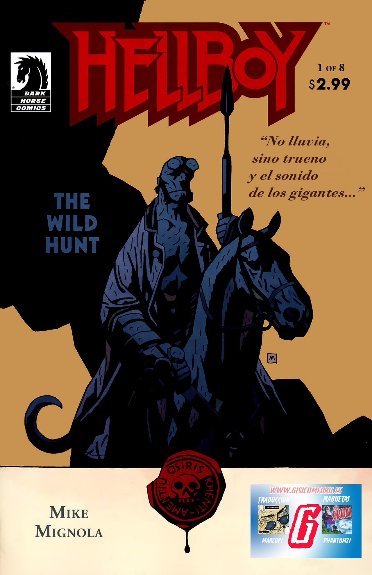 Carátula Hellboy - La Caza Salvaje - 01.cbr