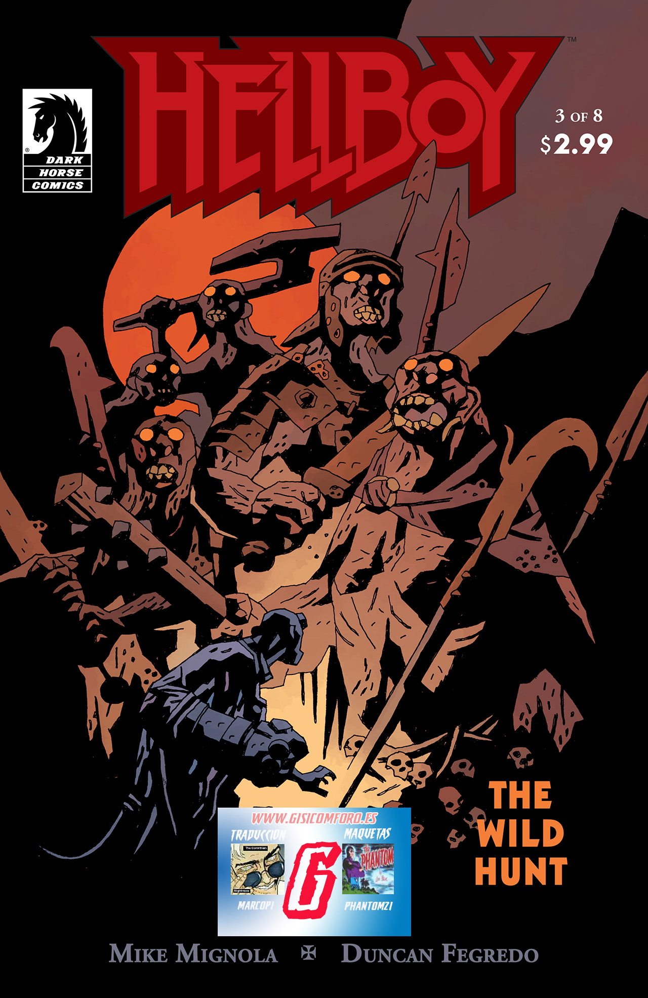 Carátula Hellboy - La Caza Salvaje - 03.cbr