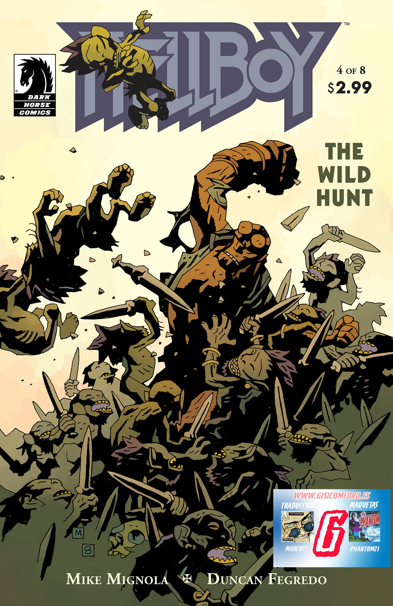 Carátula Hellboy - La Caza Salvaje - 04.cbr