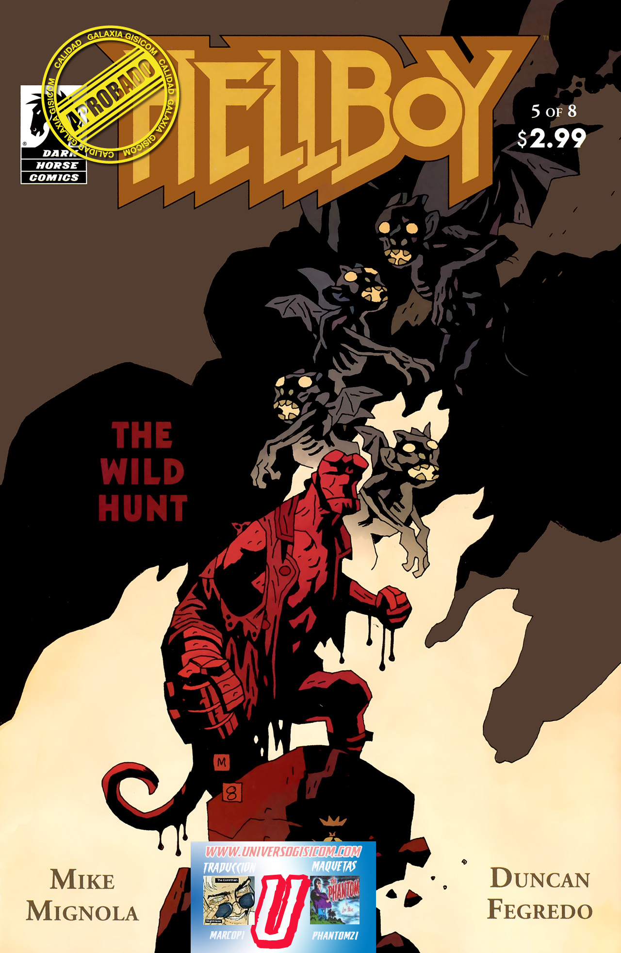 Carátula Hellboy - La Caza Salvaje - 05.cbr
