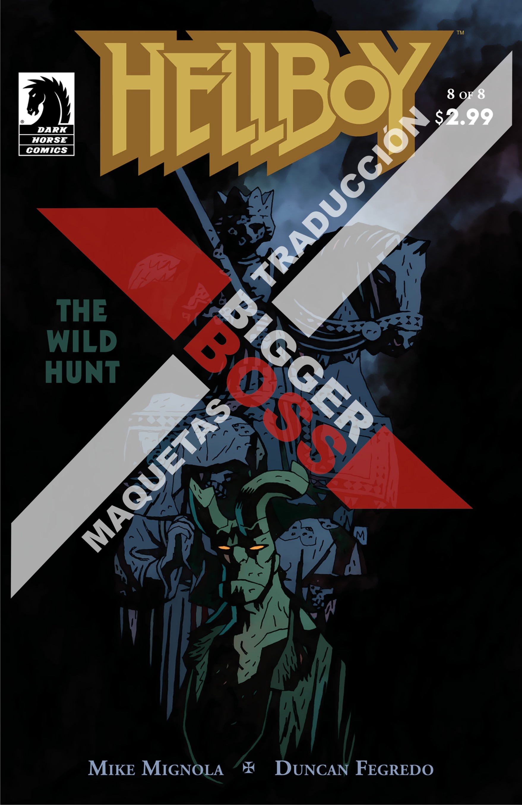 Carátula Hellboy - La Caza Salvaje - 08.cbr