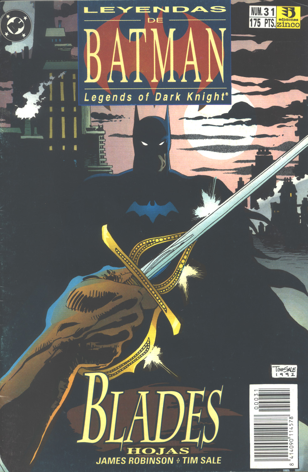 Carátula 034_Leyendas_de_Batman_Blades_1.cbr