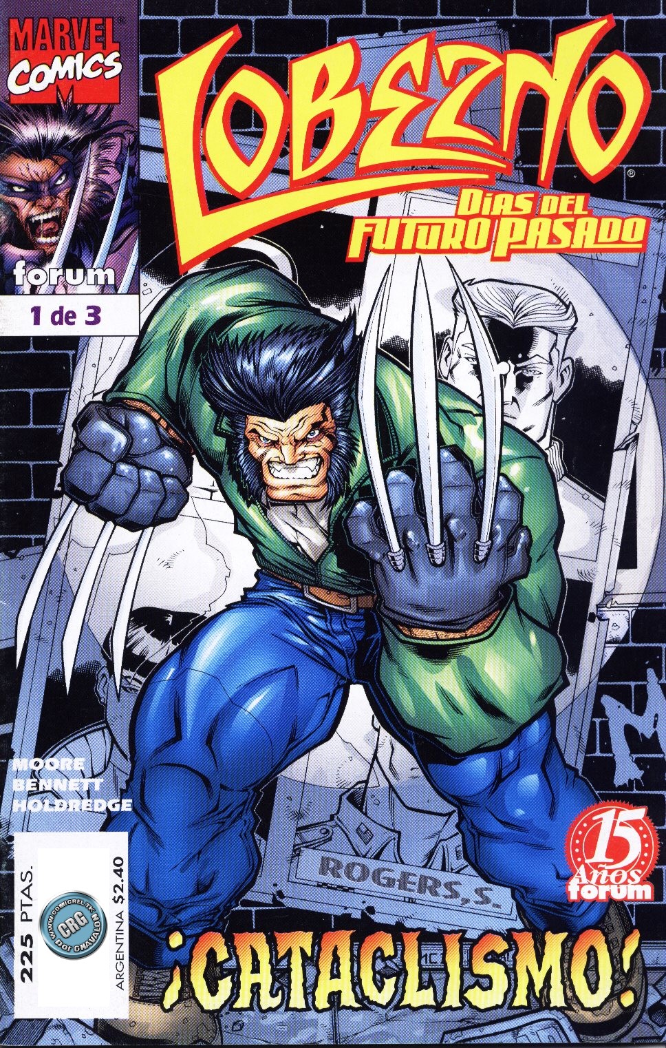 Carátula 2-Lobezno - Dias del futuro pasado #1.cbr