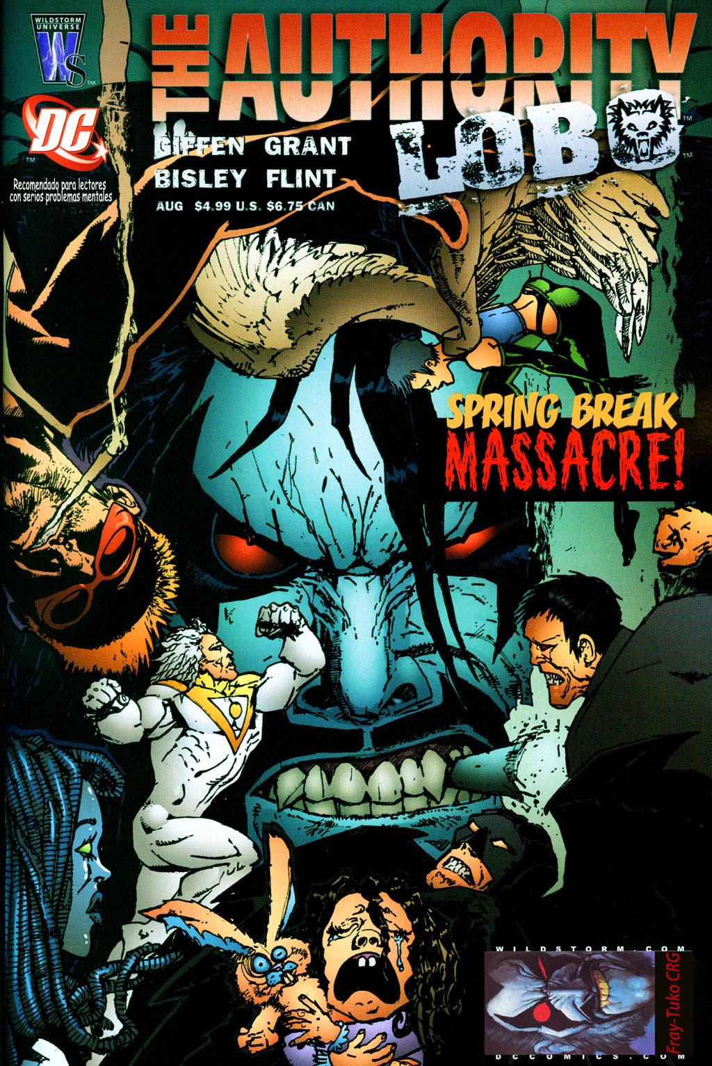 Carátula Lobo y The Authority - Spring Break Massacre @com1cfan.cbr
