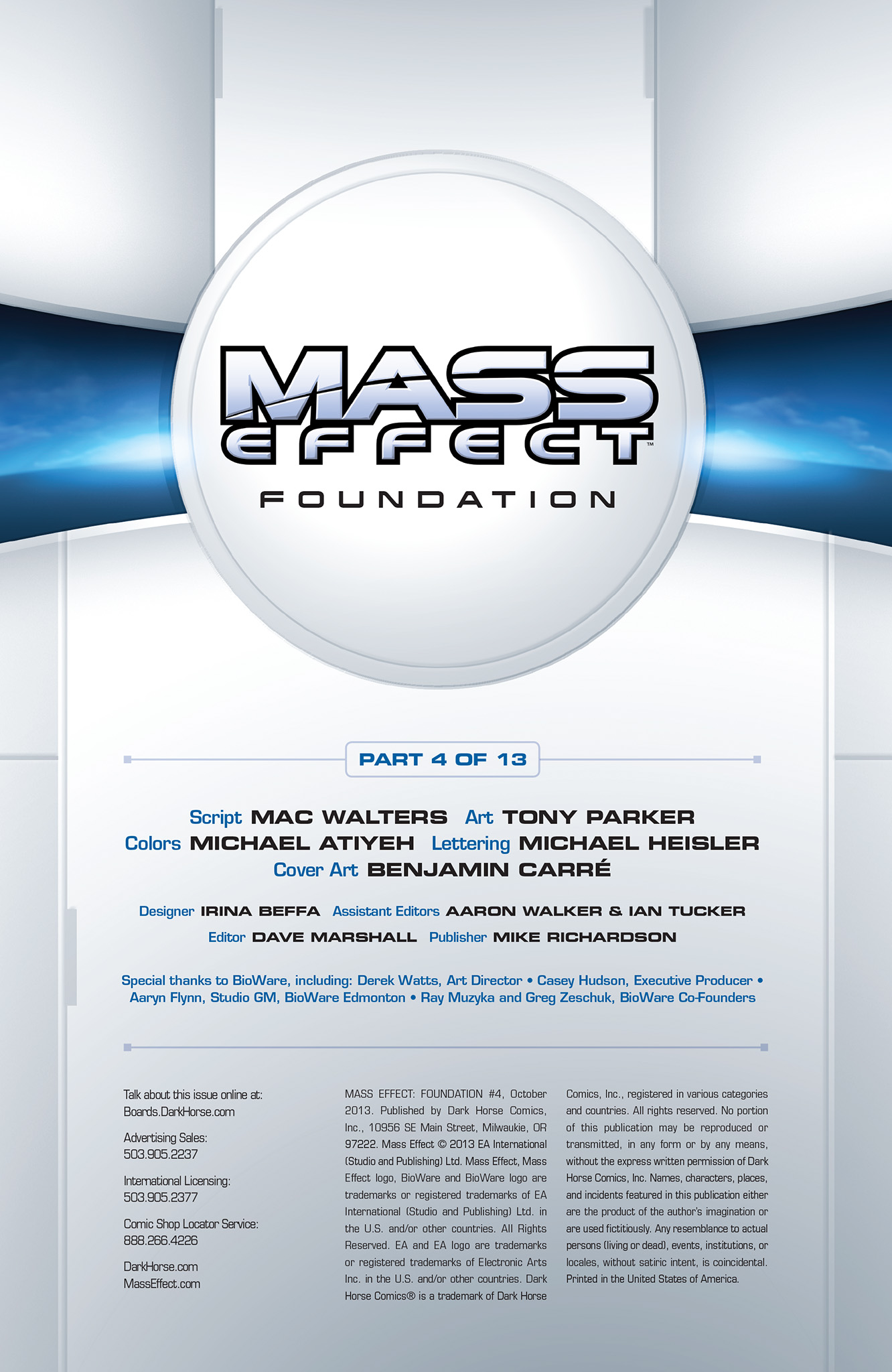 Carátula Mass Effect - Fundation #04.cbr