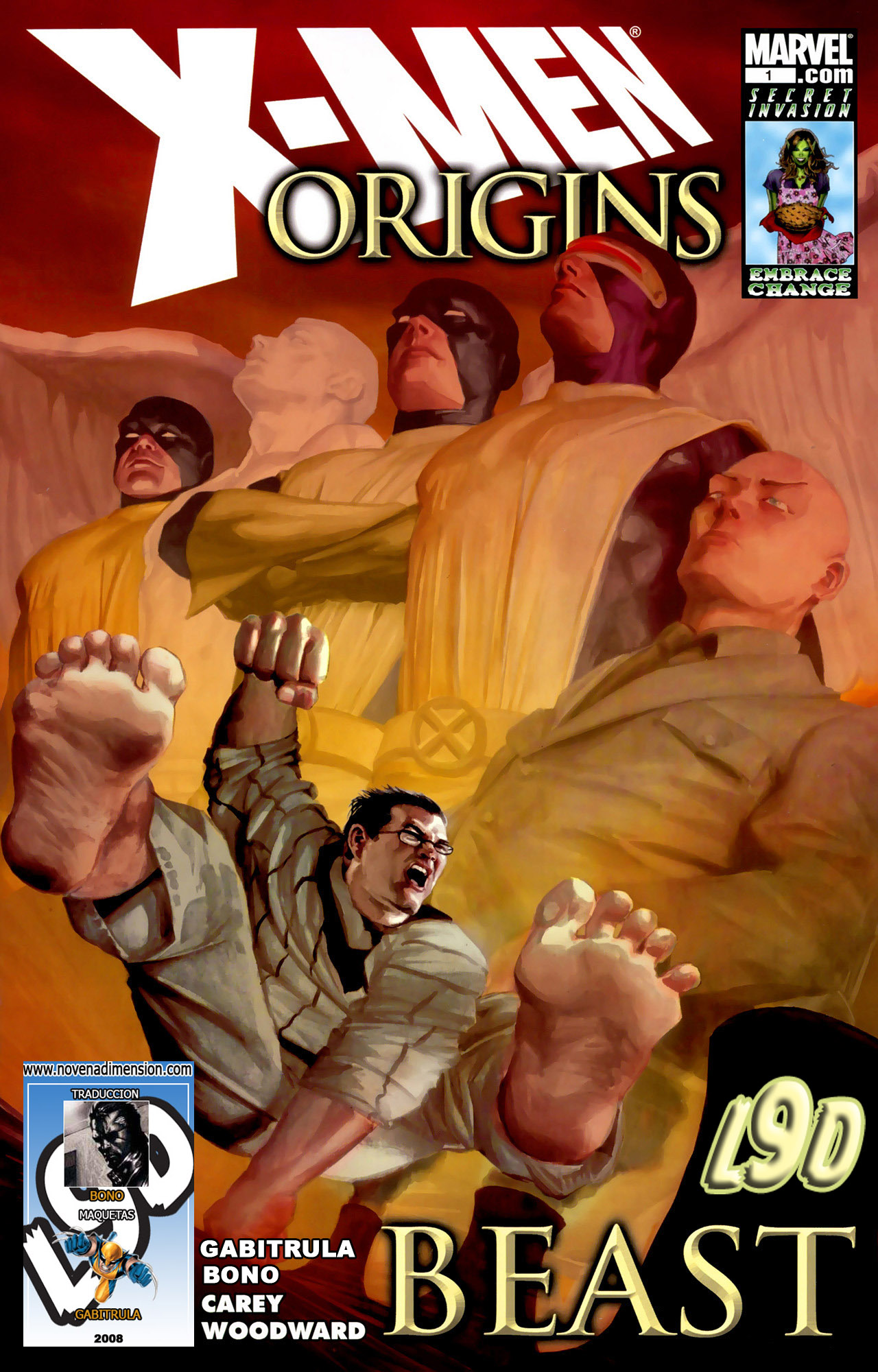 Carátula X-Men Origins - Beast (One-Shot).cbr