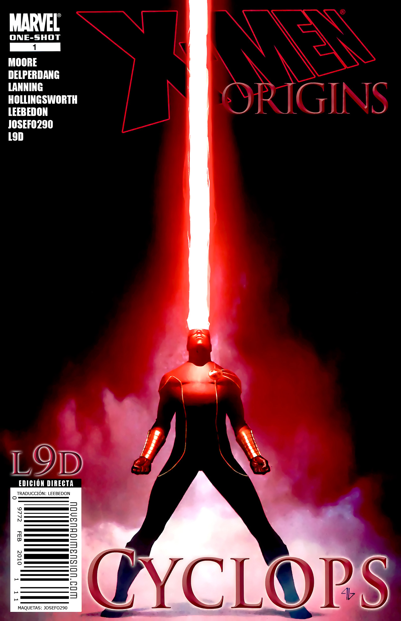 Carátula X-Men Origins - Cyclops (One-Shot).cbr