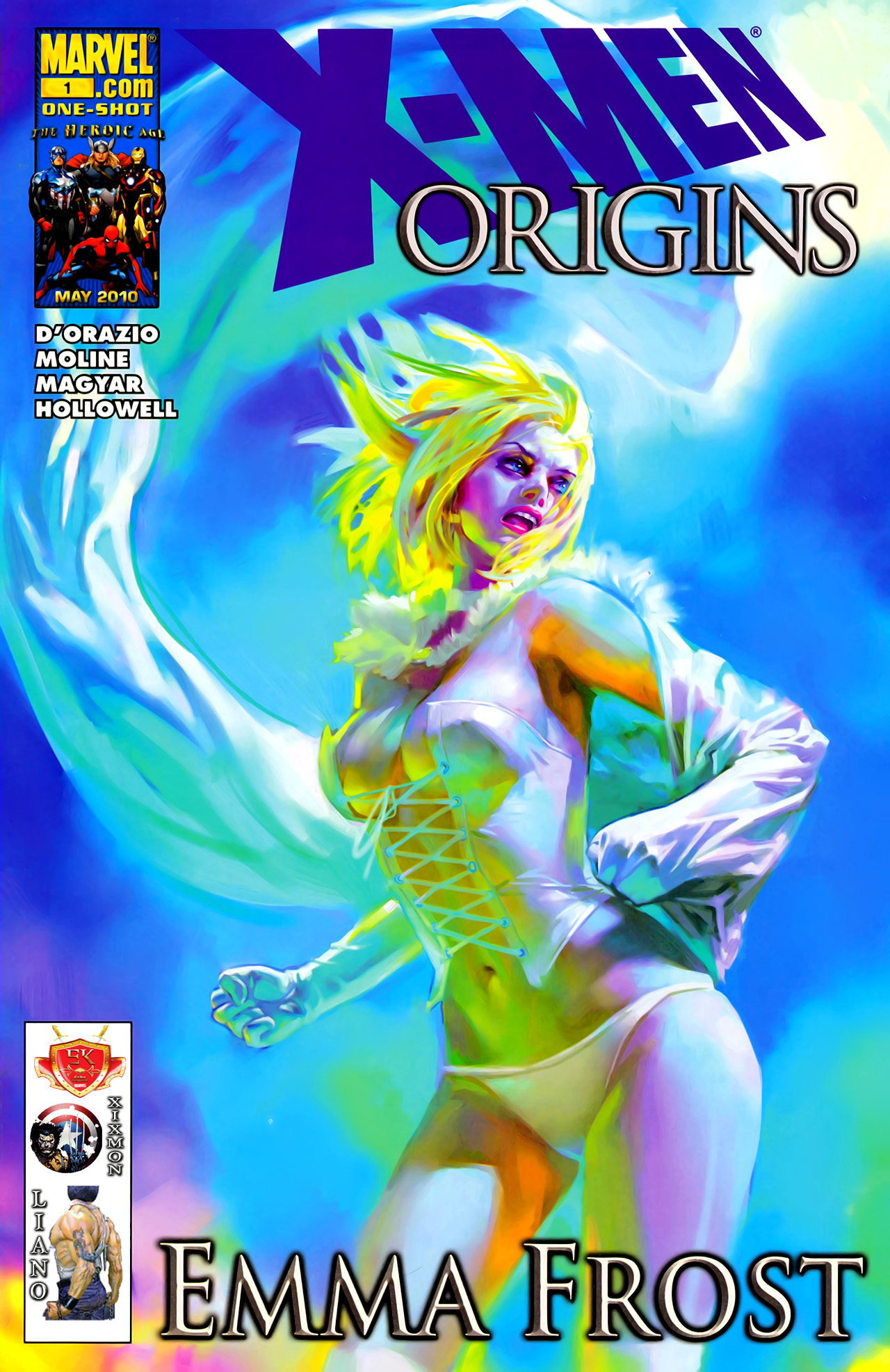 Carátula X-Men Origins - Emma Frost (One-Shot).cbr