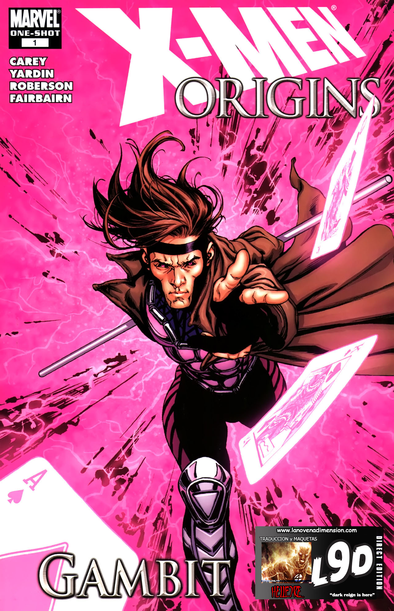 Carátula X-Men Origins - Gambit (One-Shot).cbr