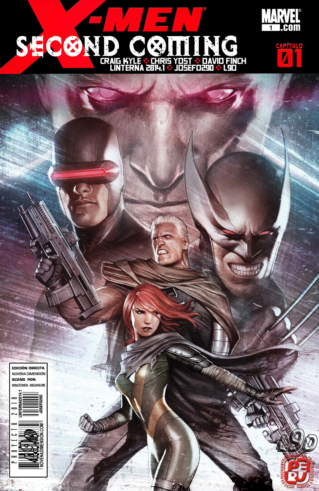 Carátula 01 X-Men Second Coming 1.cbr