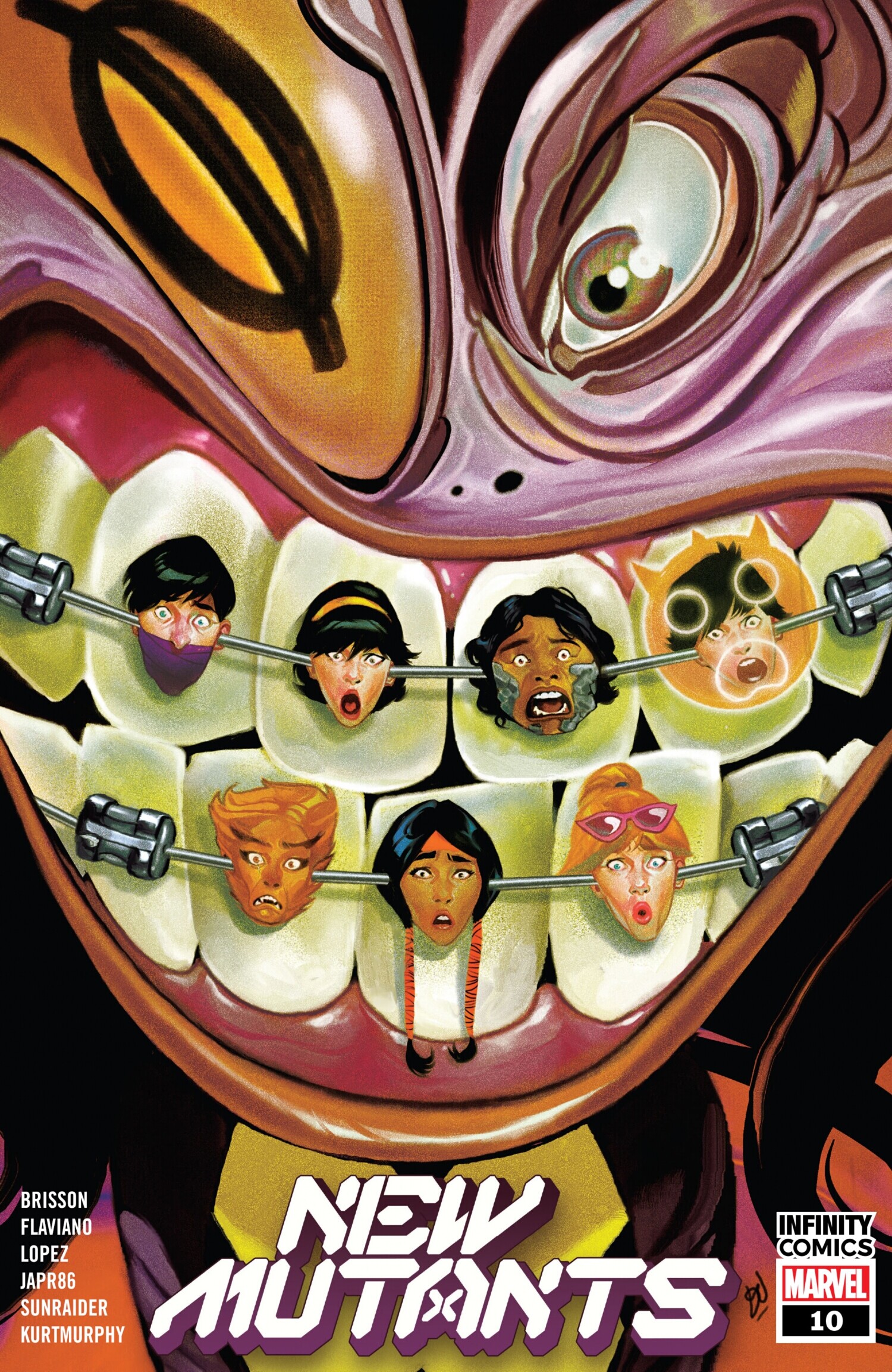 Carátula New Mutants #10.cbr