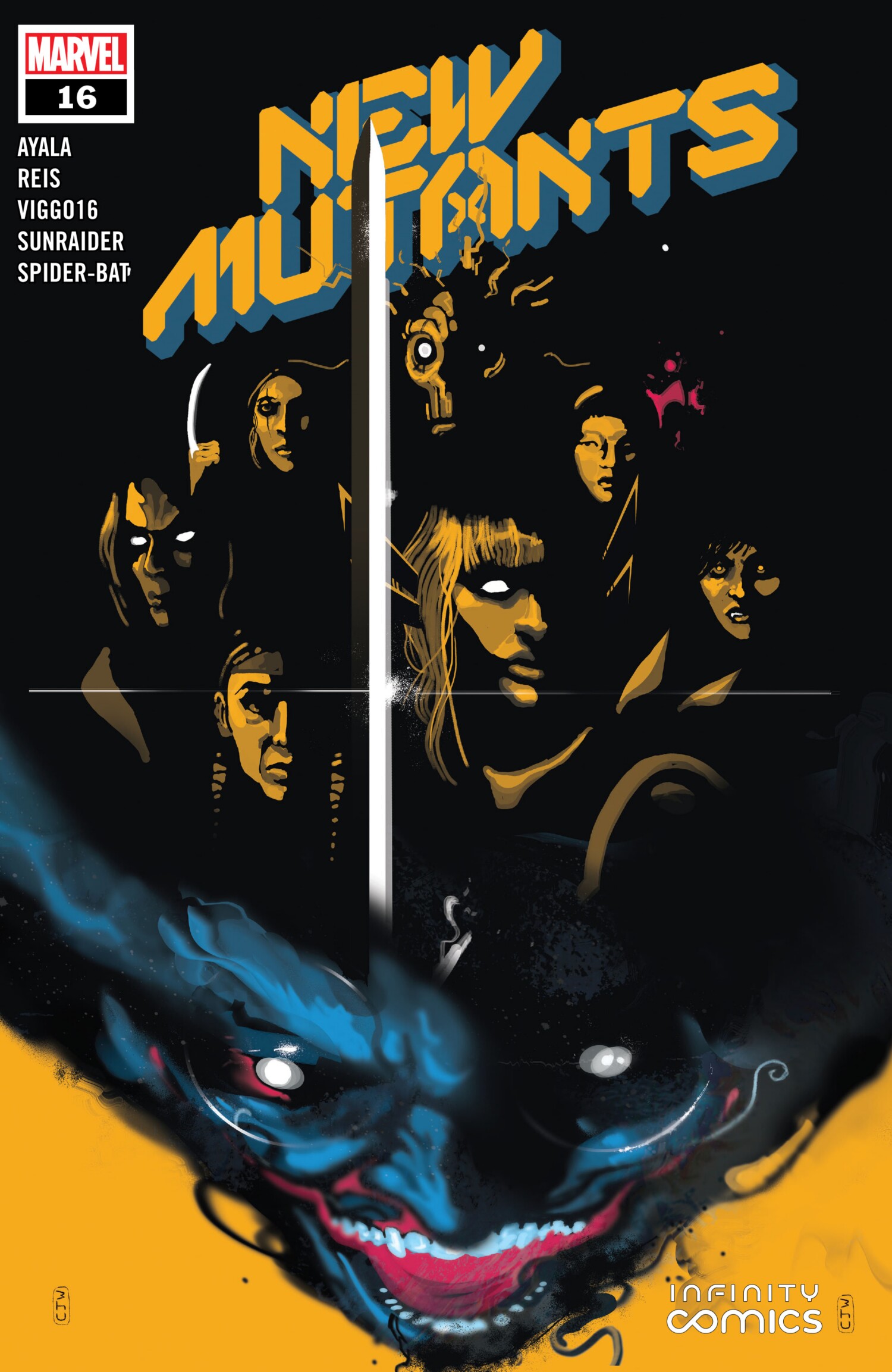 Carátula New Mutants #16.cbr