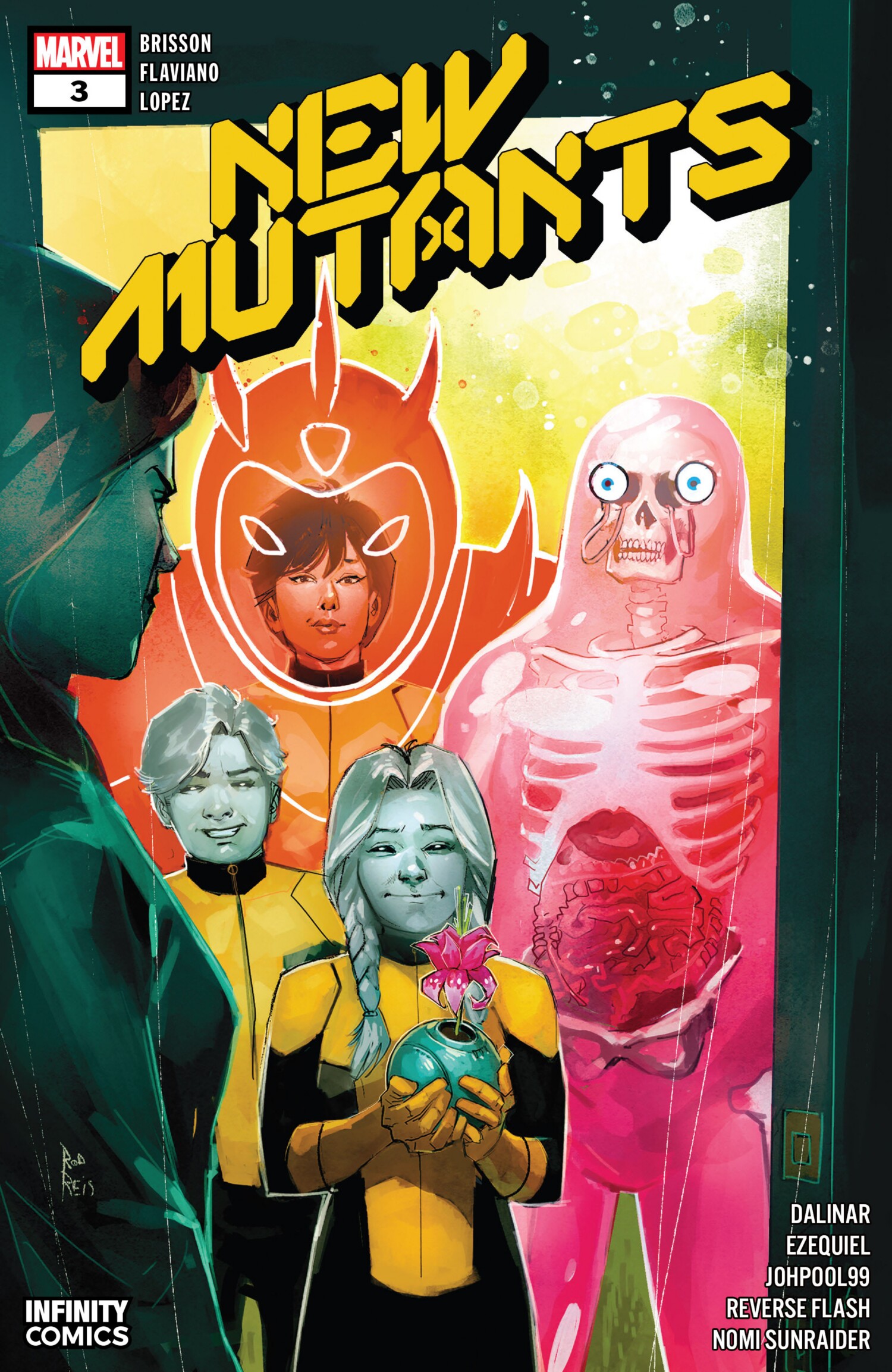 Carátula New Mutants #3.cbr